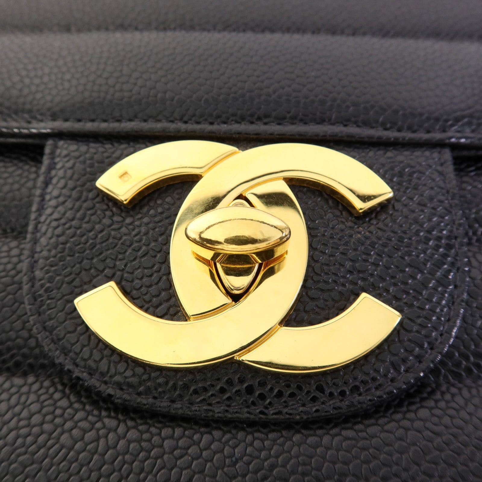 CHANEL 牛皮皮革Vintage Chain Shoulder金扣肩背袋