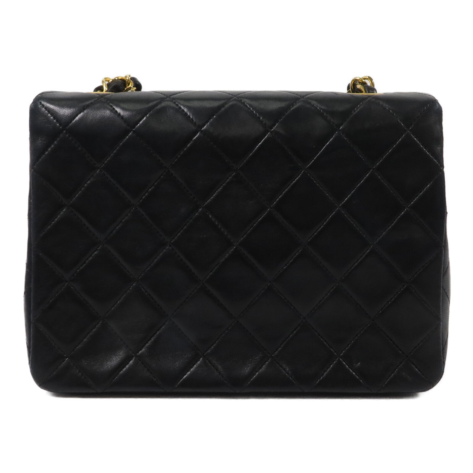 CHANEL 羊皮皮革Vintage Flap Bag鏈帶肩背袋