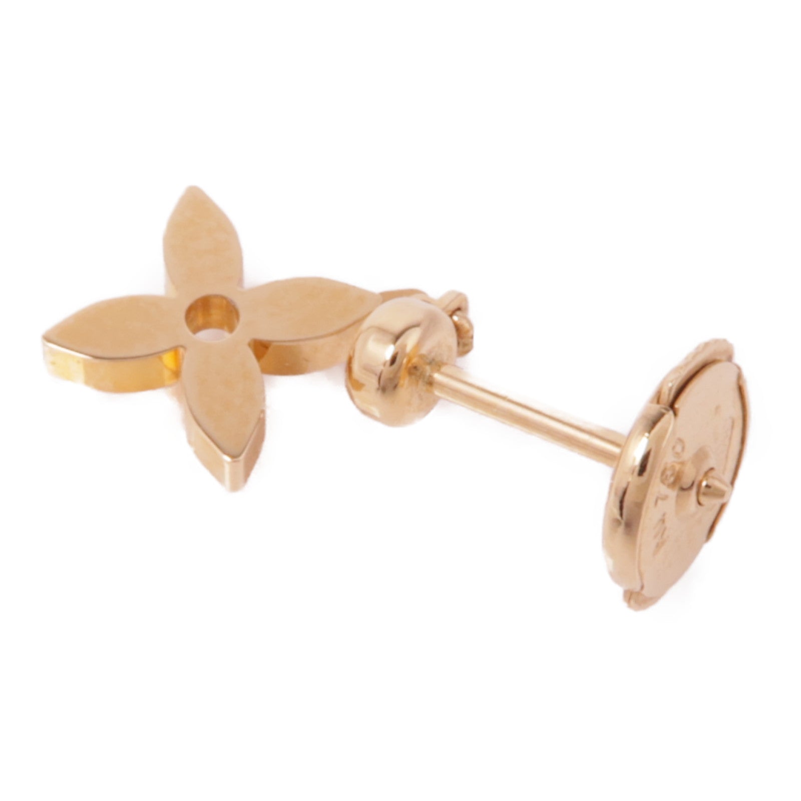LOUIS VUITTON 18K玫瑰金Idylle Blossom Ear Stud鑽石耳環