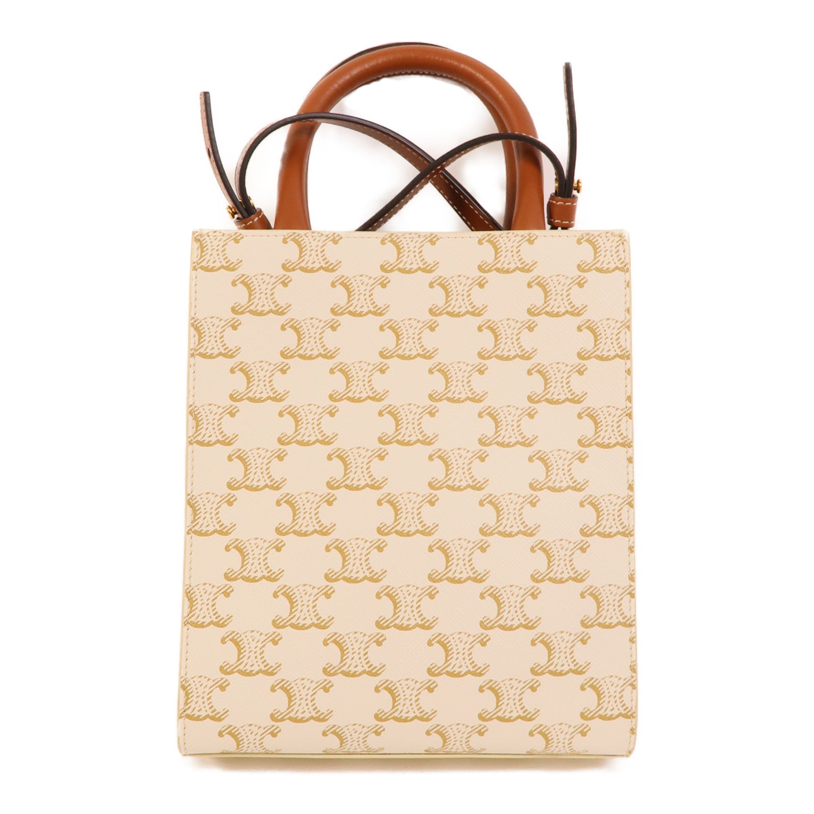 CELINE 塗層帆布Mini Vertical Cabas手挽肩背兩用袋