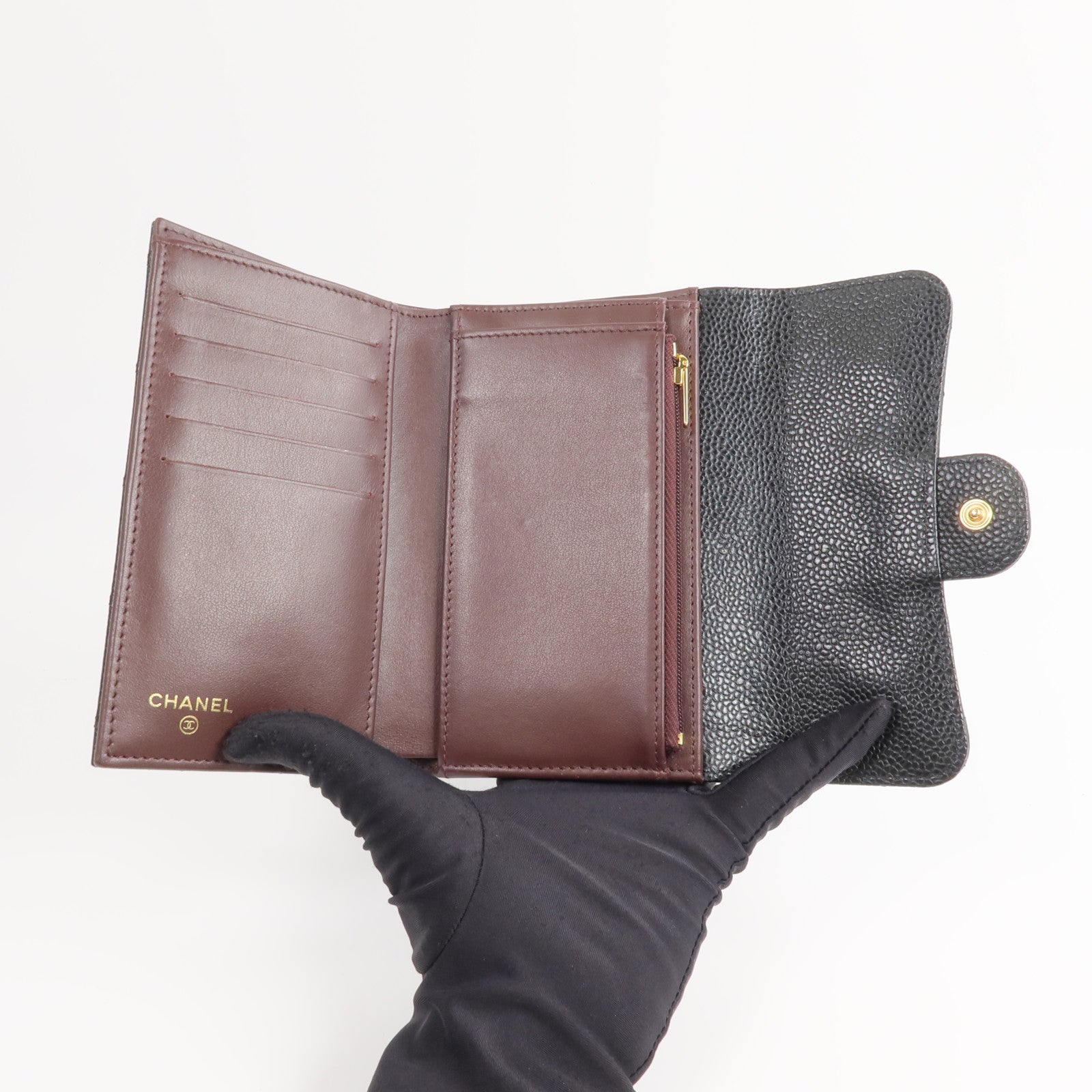 CHANEL 牛皮皮革Classic Medium Flap Wallet長錢包
