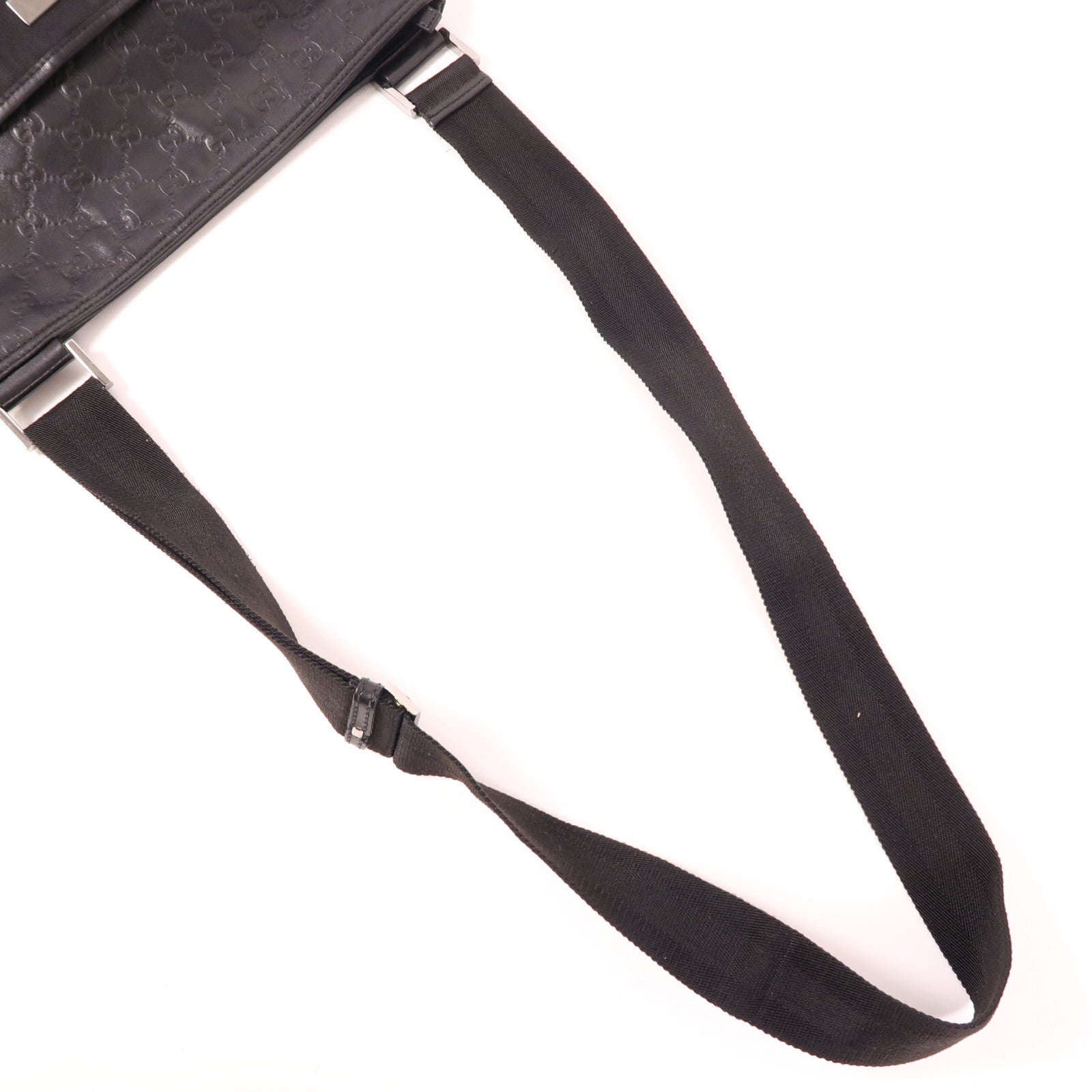 GUCCI GG SHW Shoulder Bag 161822 Canvas Black