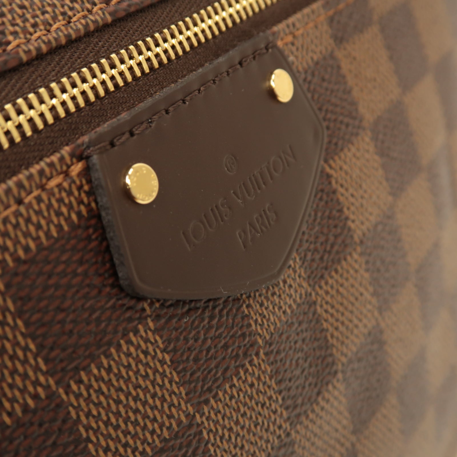 LOUIS VUITTON Damier Lena MM金扣肩背袋啡色