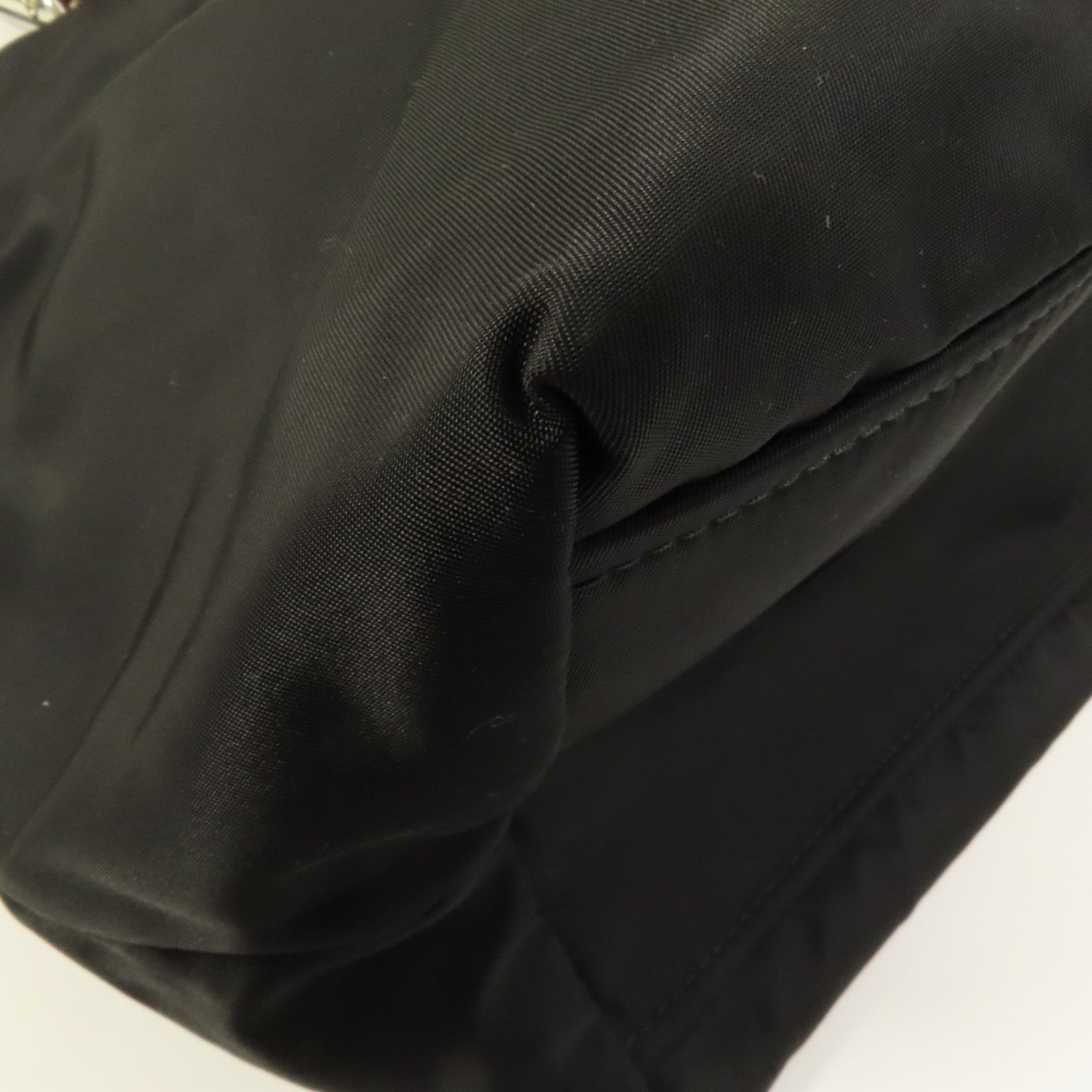 PRADA 尼龍Tote銀扣手挽肩背兩用袋