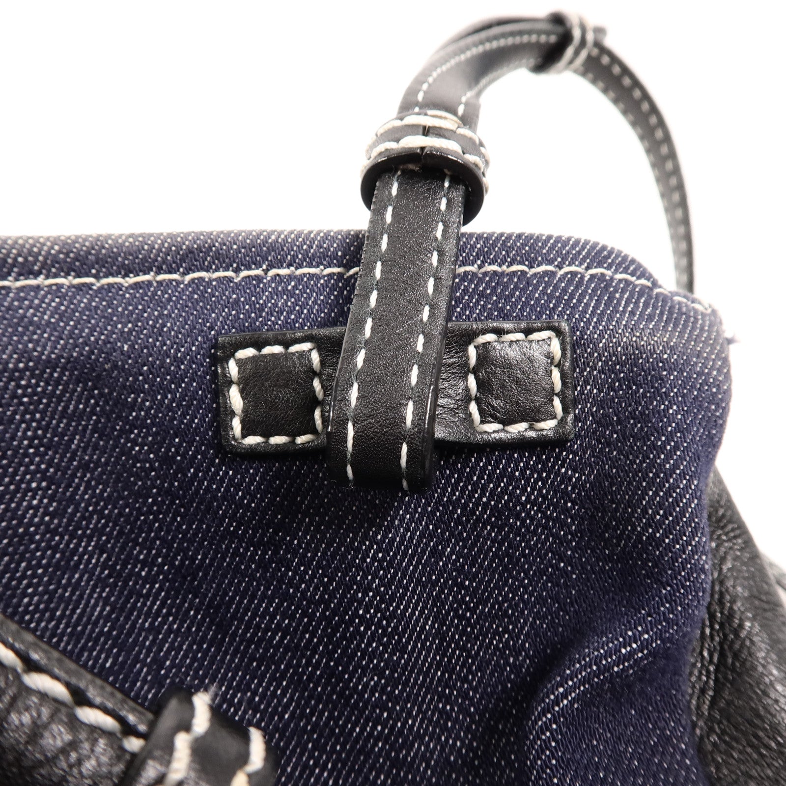 GIVENCHY 牛仔布/牛皮皮革Pandora Mini肩背袋