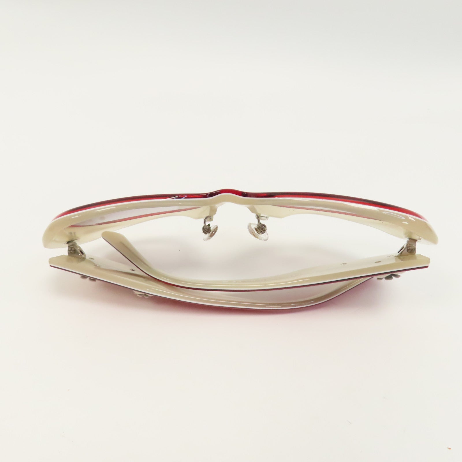 CHANEL PVC Sunglasses太陽眼鏡紅色/米白色