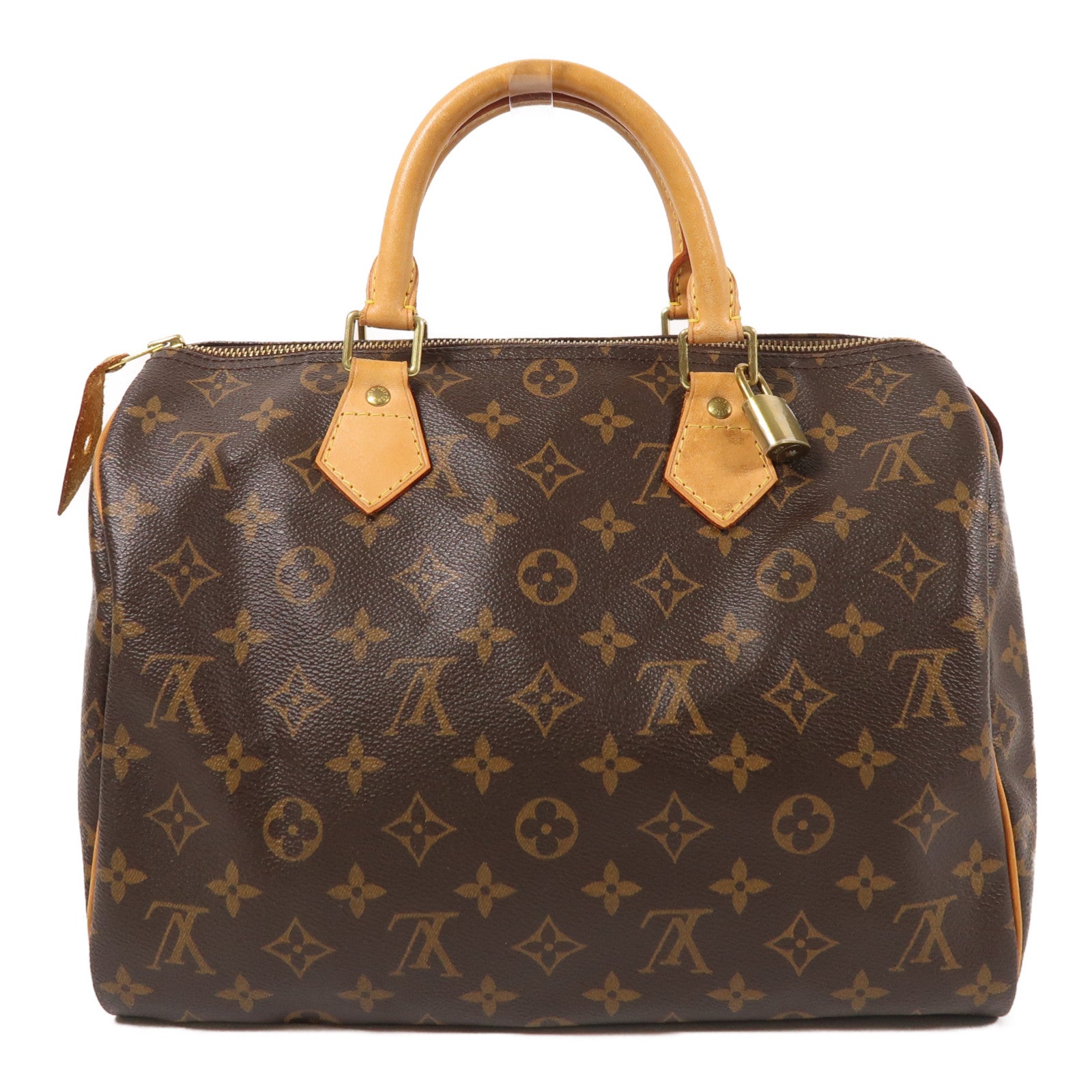 LOUIS VUITTON Monogram Speedy 30金扣手挽袋
