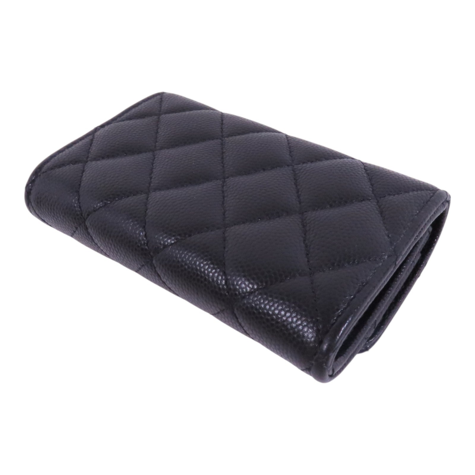 CHANEL 牛皮皮革Card Case金扣卡套