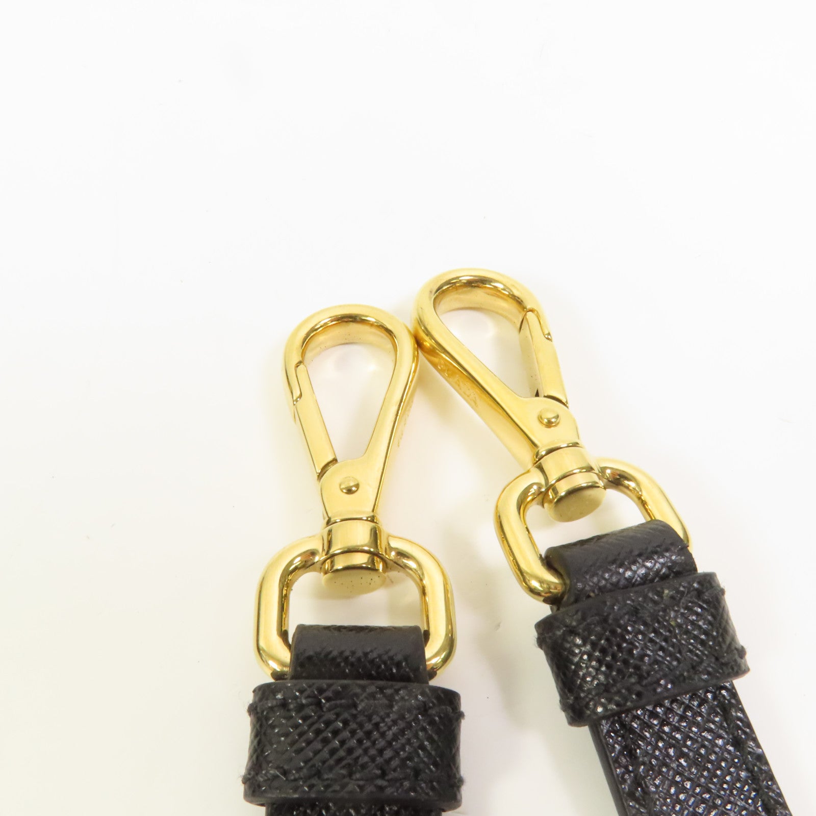 PRADA Saffiano皮革2Way Bag金扣手挽肩背兩用袋