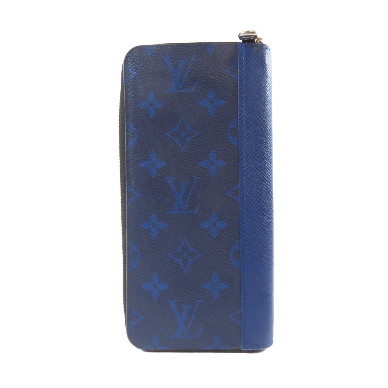 LOUIS VUITTON 【激減優惠】Taiga Long Wallet銀扣長錢包藍色