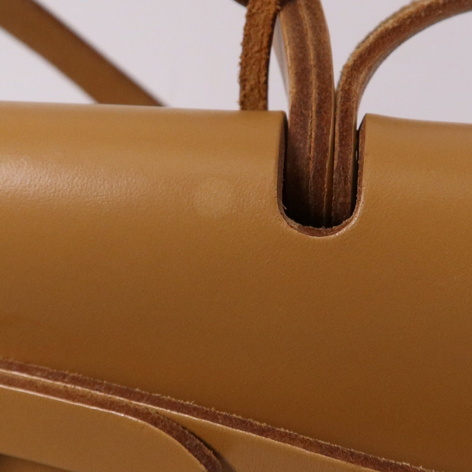 HERMES 帆布Herbag PM手挽肩背兩用袋Gold/Vanille