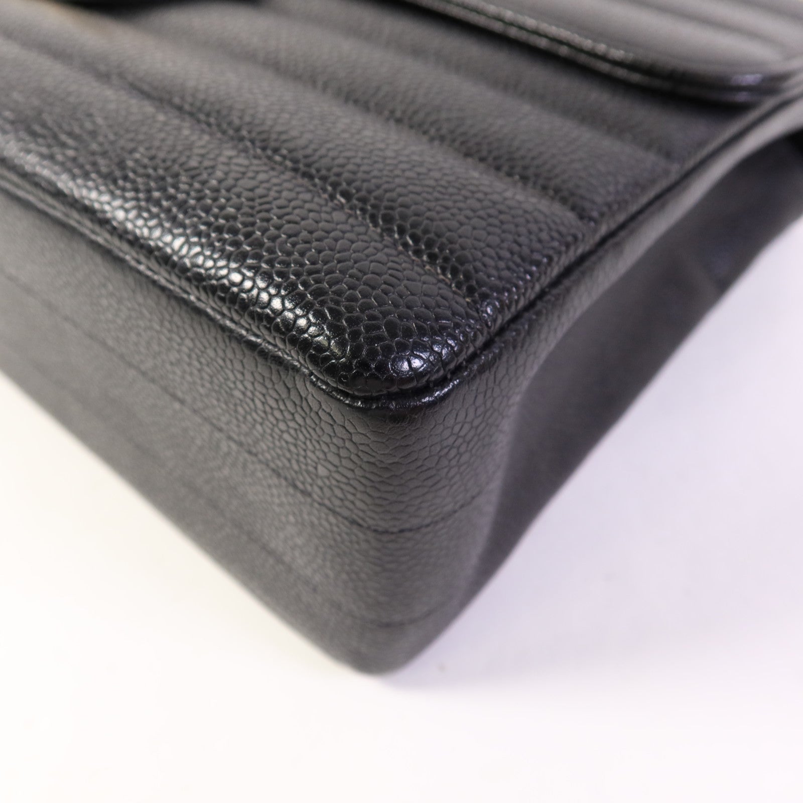 CHANEL 牛皮皮革Vintage Chain Shoulder金扣肩背袋