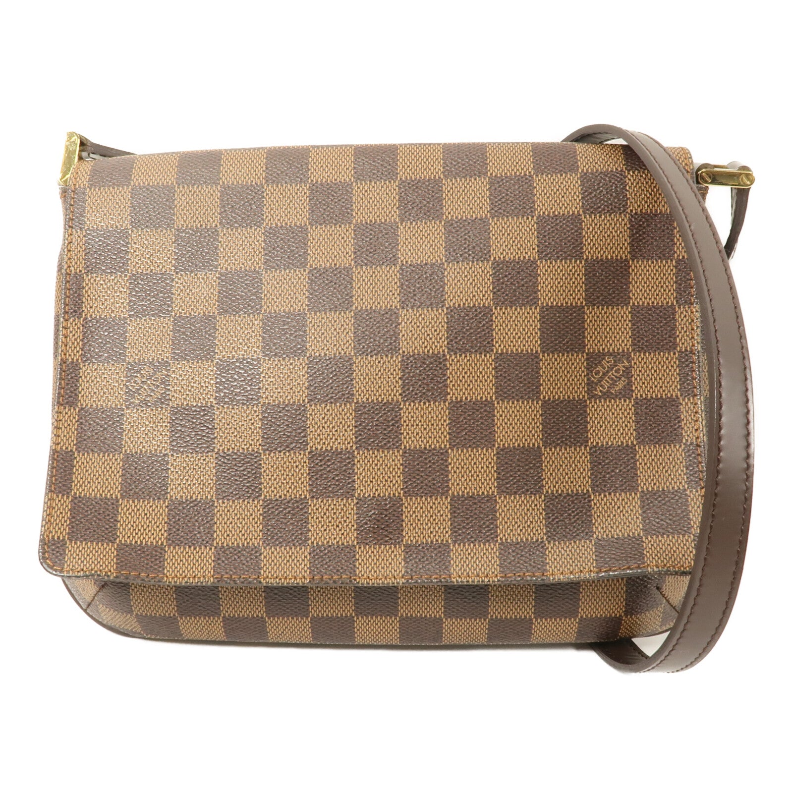 LOUIS VUITTON Damier Musette Tango肩背袋棕色