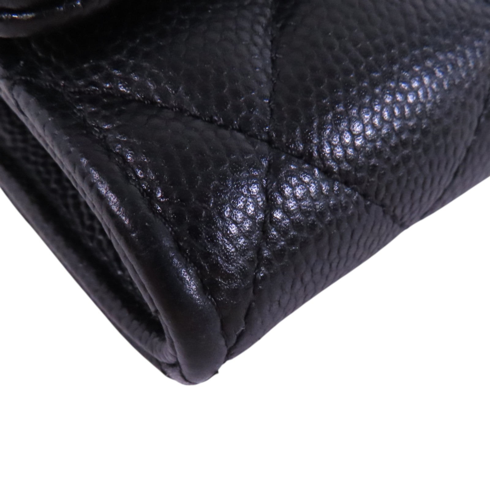 CHANEL 牛皮皮革Card Case金扣卡套