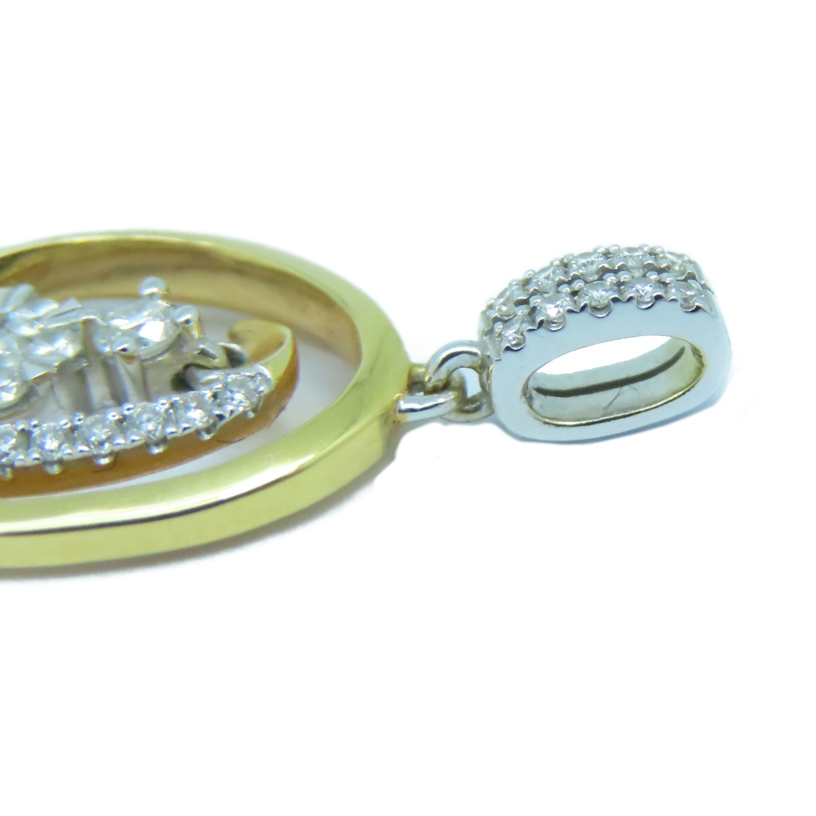 JEWELRY 【激減優惠】18K黃金Diamond Pendant 0.29ct鑽石吊墜