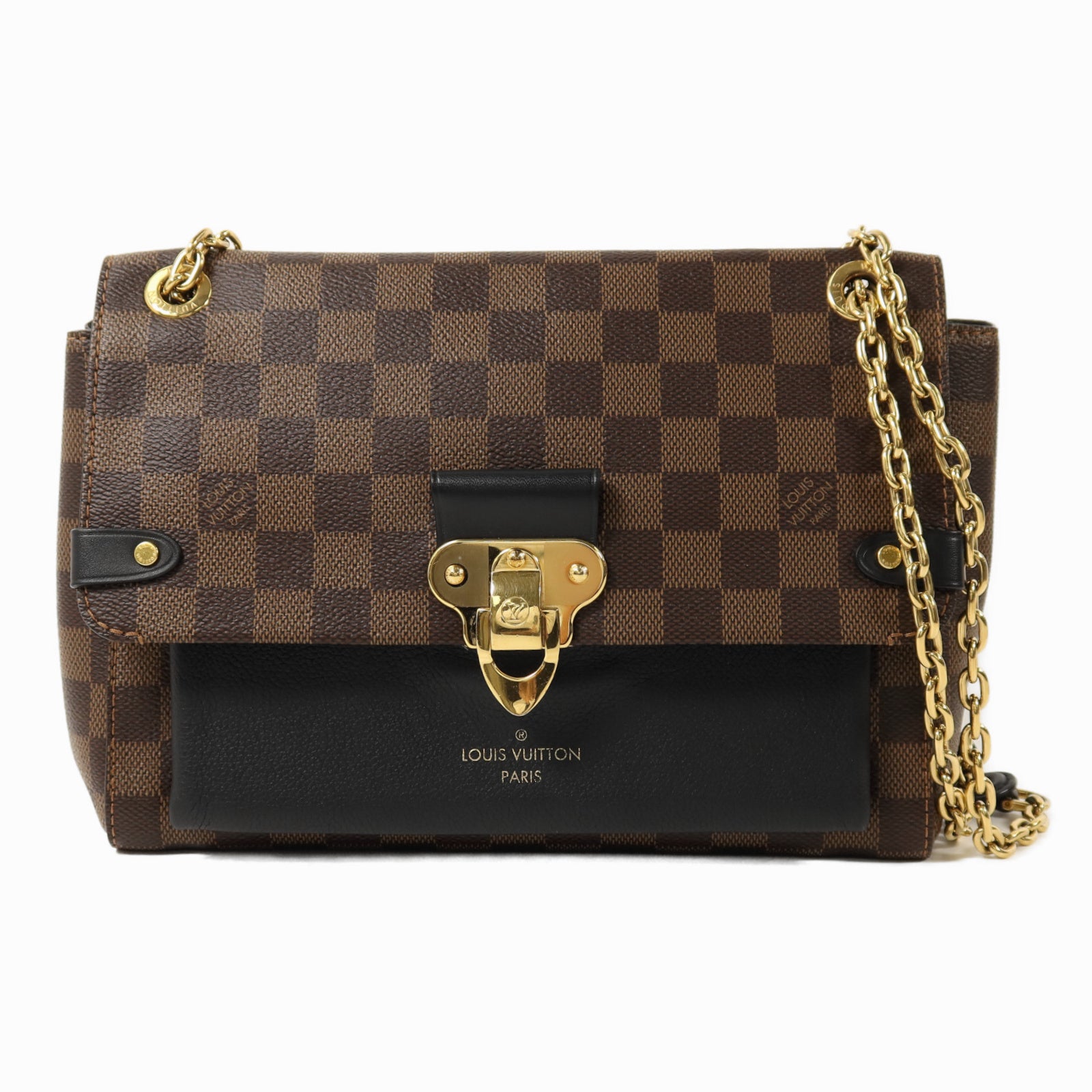LOUIS VUITTON 【激減優惠】Damier Vavin PM金扣鏈帶肩背袋