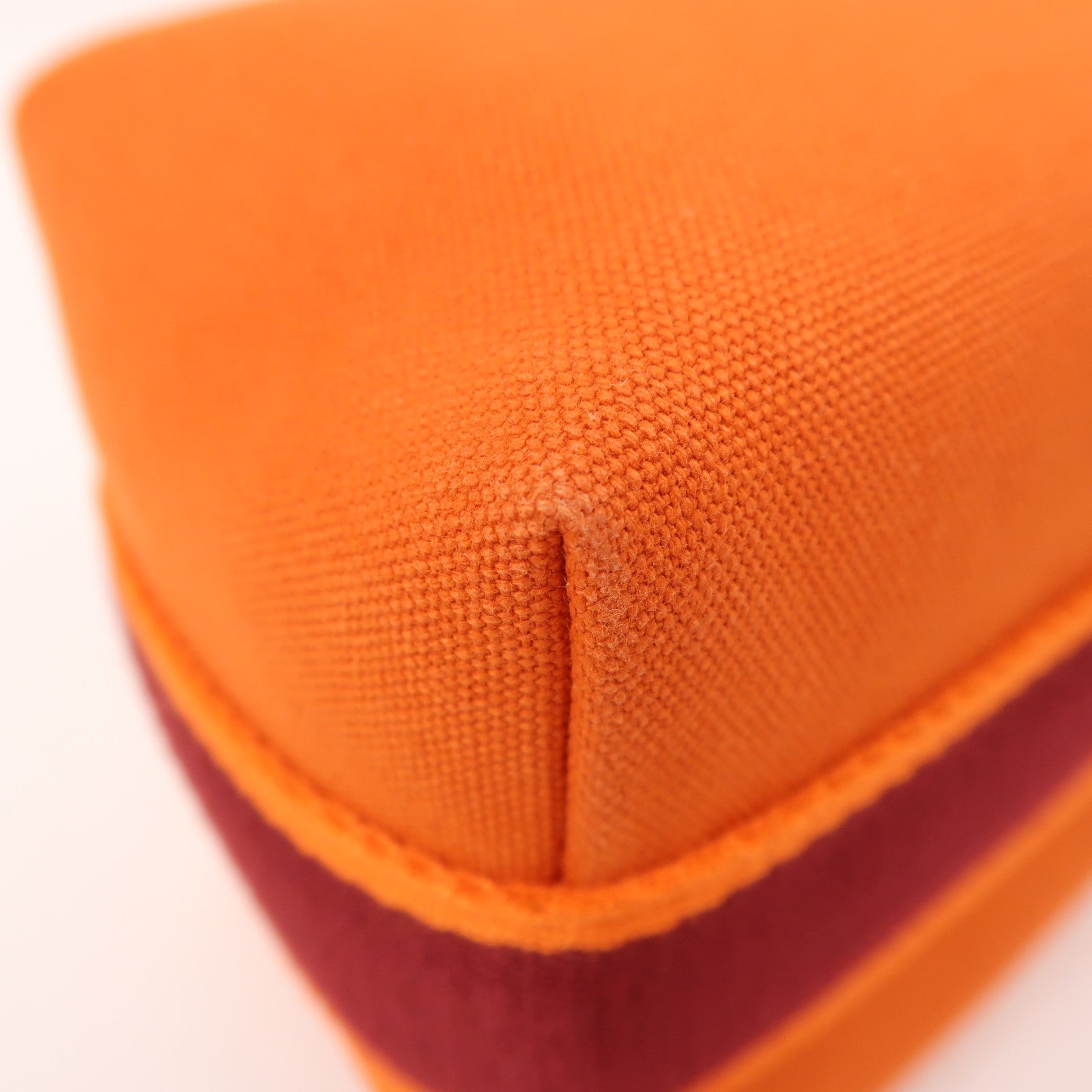 HERMES 帆布Bride A Brac銀扣手挽袋