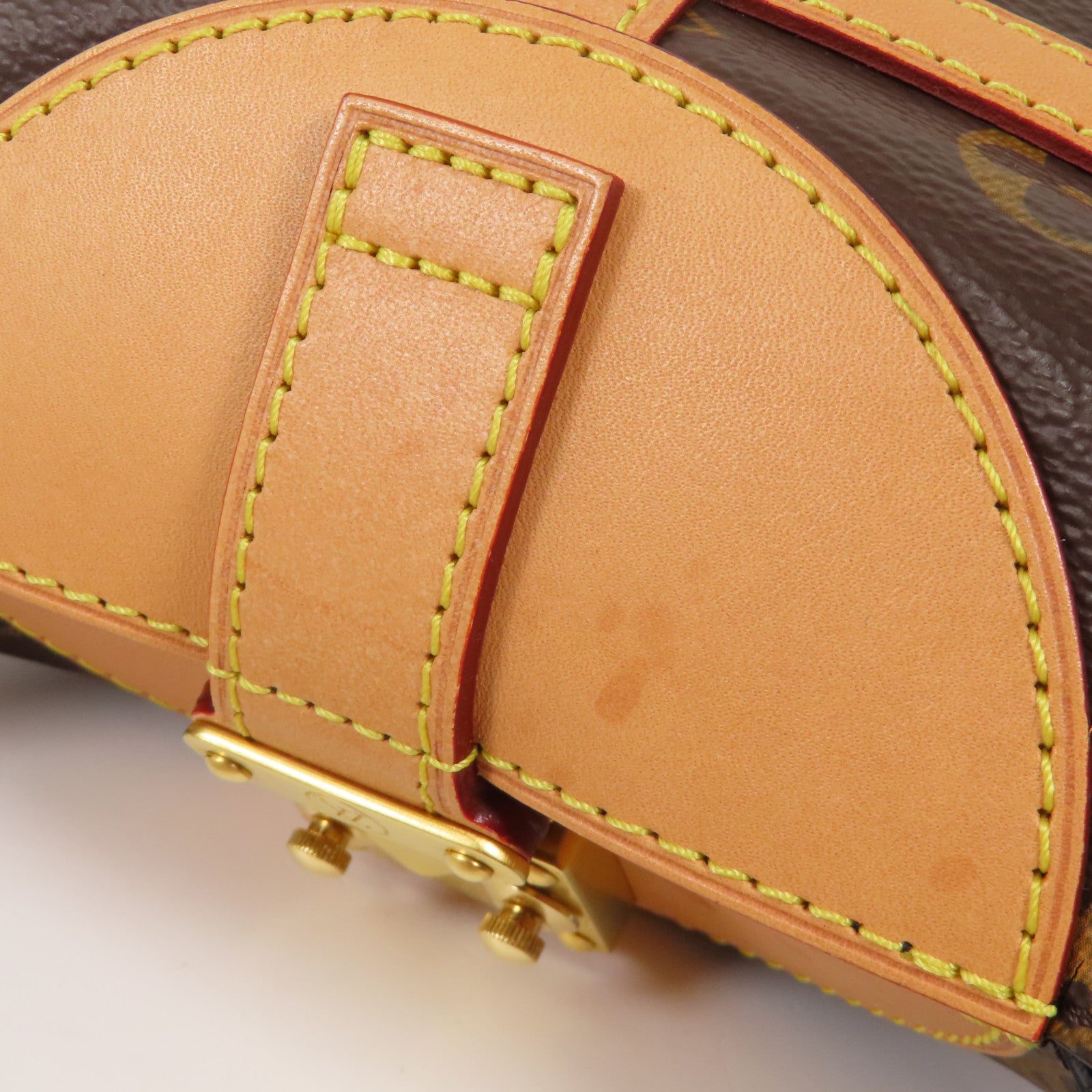 LOUIS VUITTON Monogram Duffle金扣手挽肩背兩用袋棕色