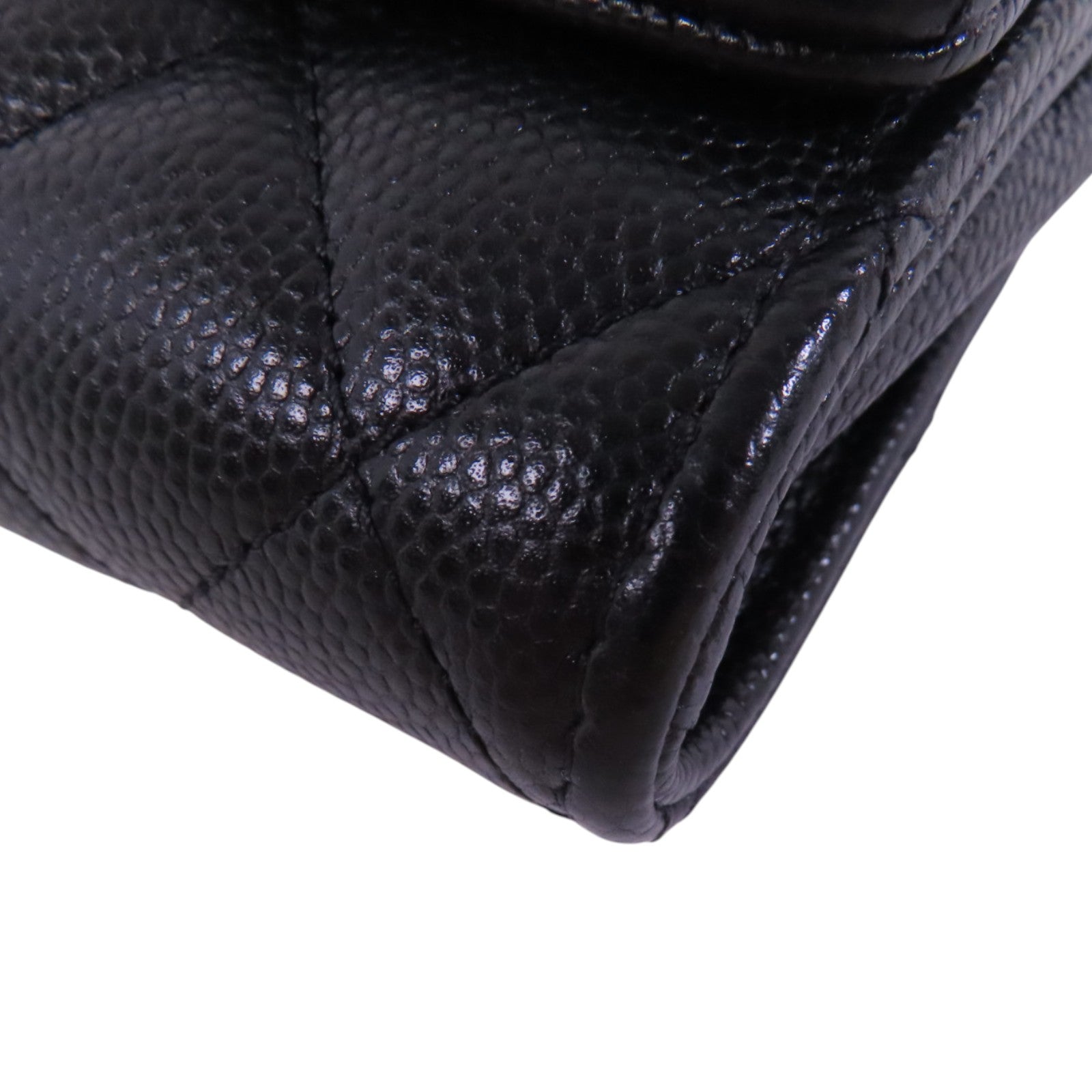 CHANEL 牛皮皮革Card Case金扣卡套