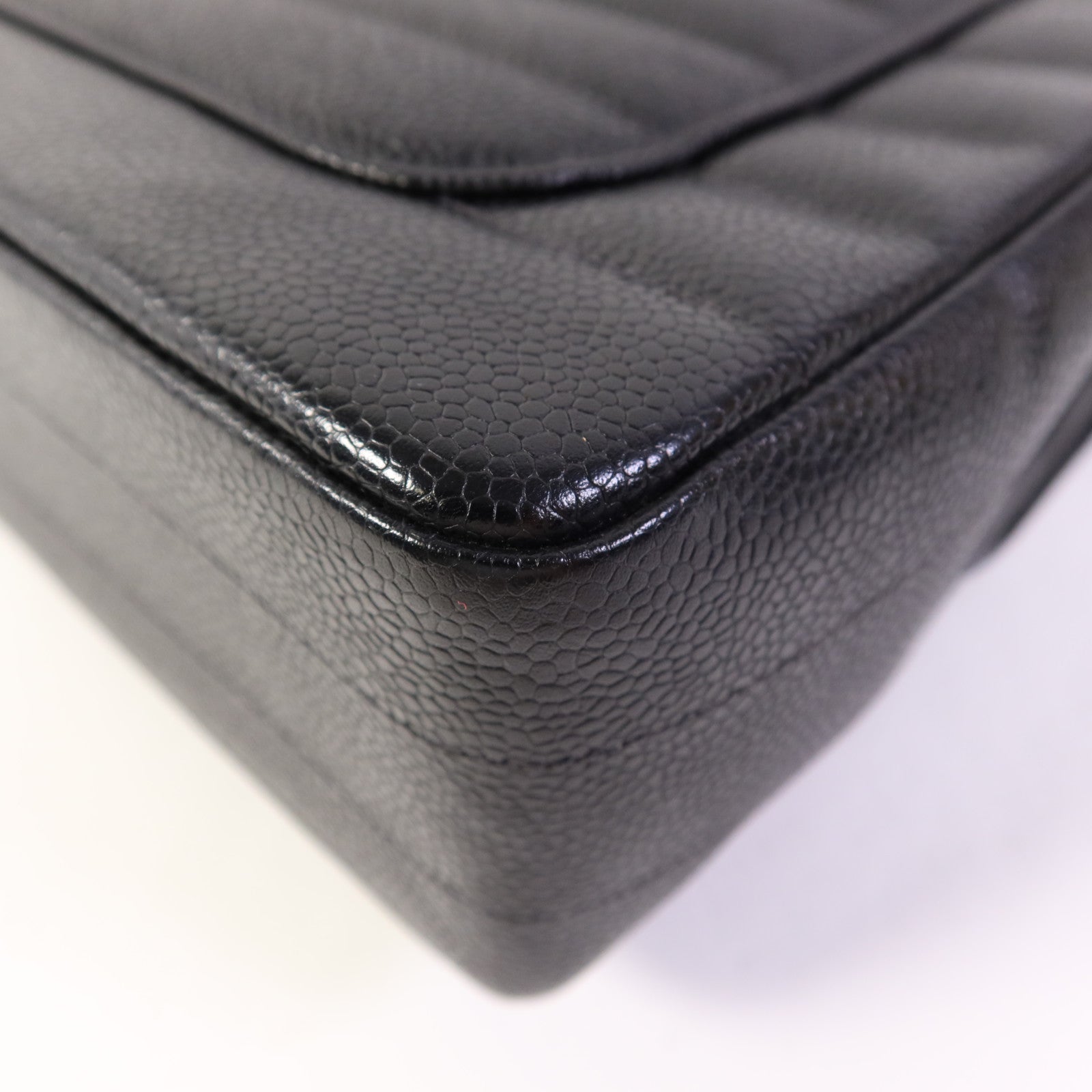 CHANEL 牛皮皮革Vintage Chain Shoulder金扣肩背袋