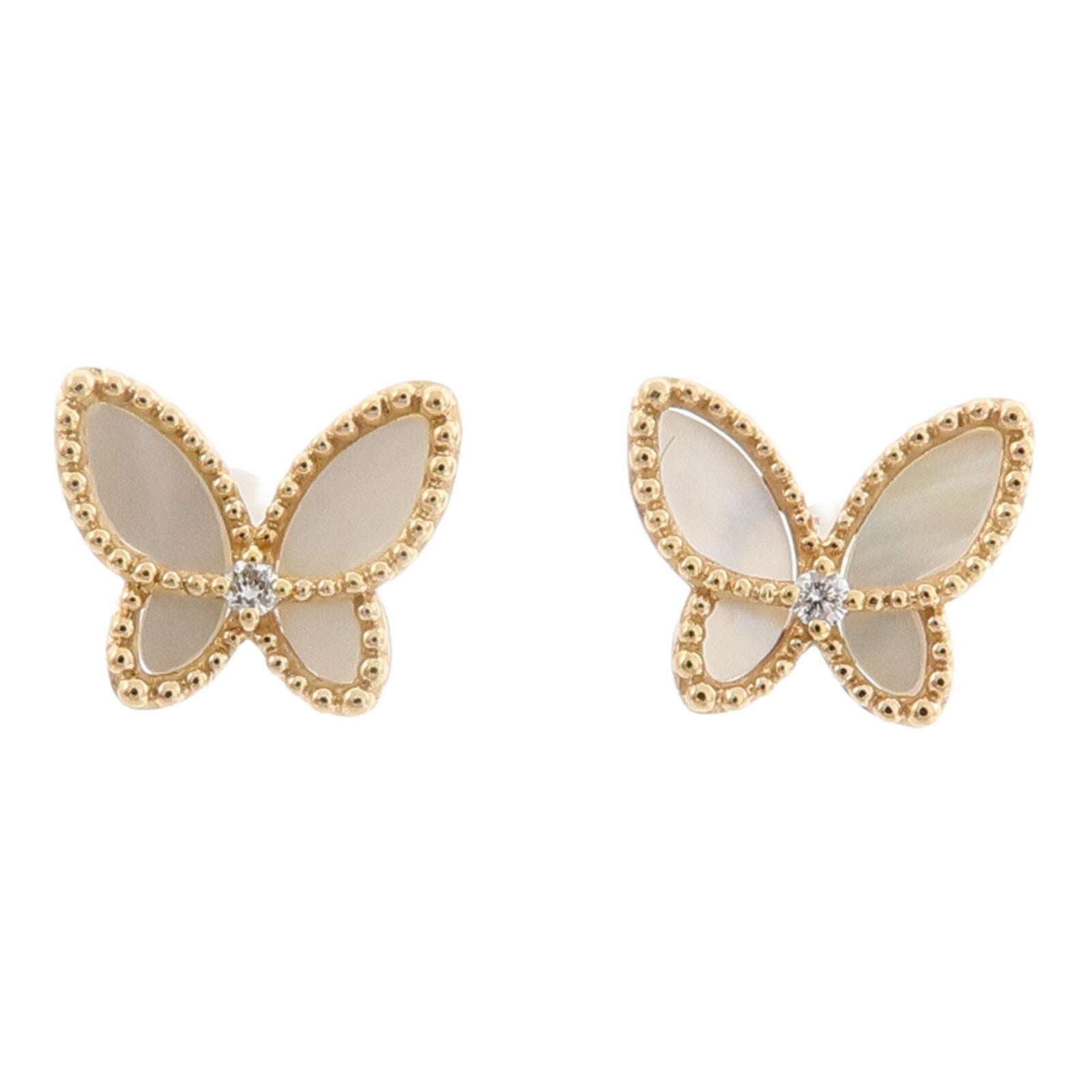 JEWELRY 18K玫瑰金/珍珠母Diamond Earring耳環