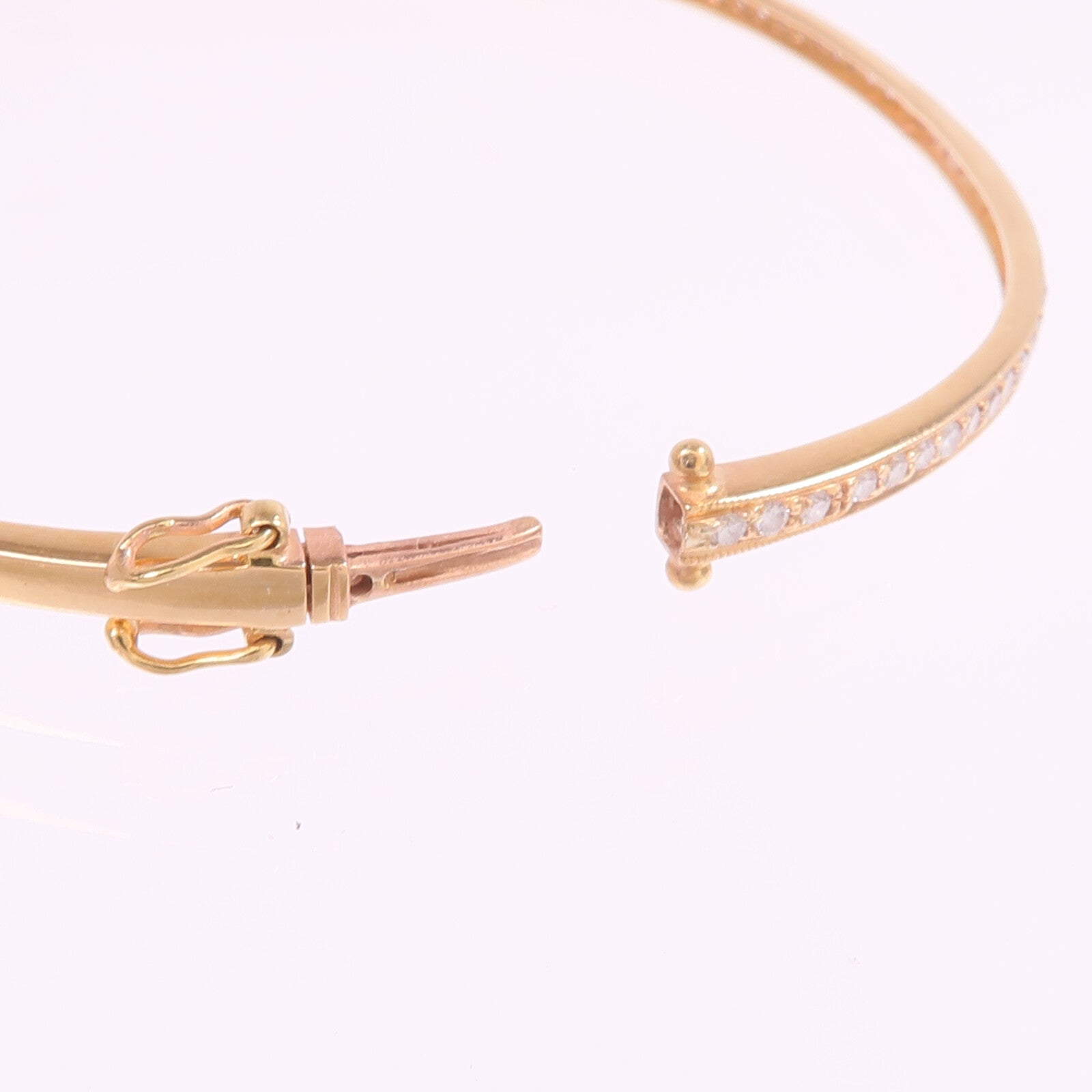 JEWELRY 18K玫瑰金Diamond Bangle Bracelet鑽石手鐲
