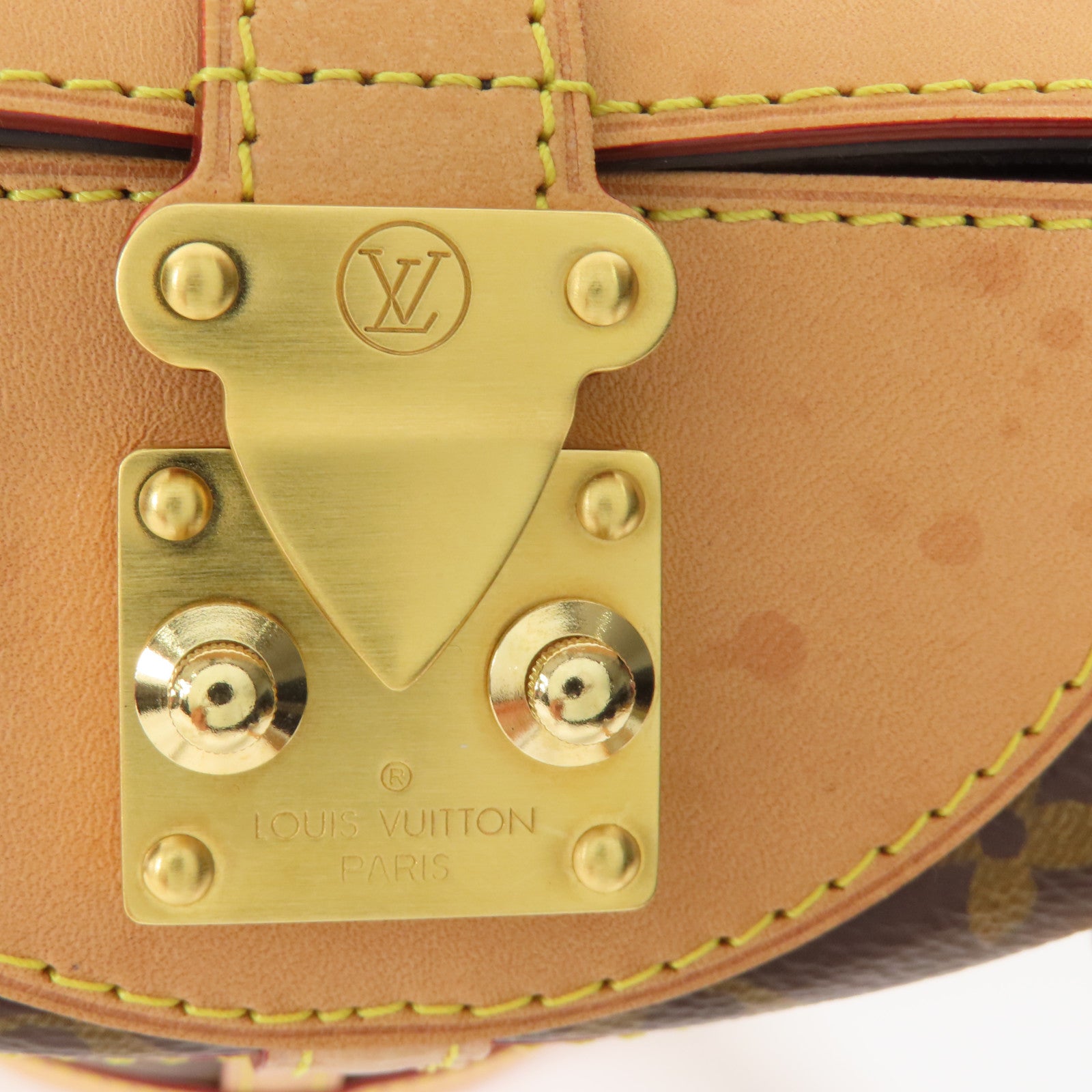 LOUIS VUITTON Monogram Duffle金扣手挽肩背兩用袋棕色