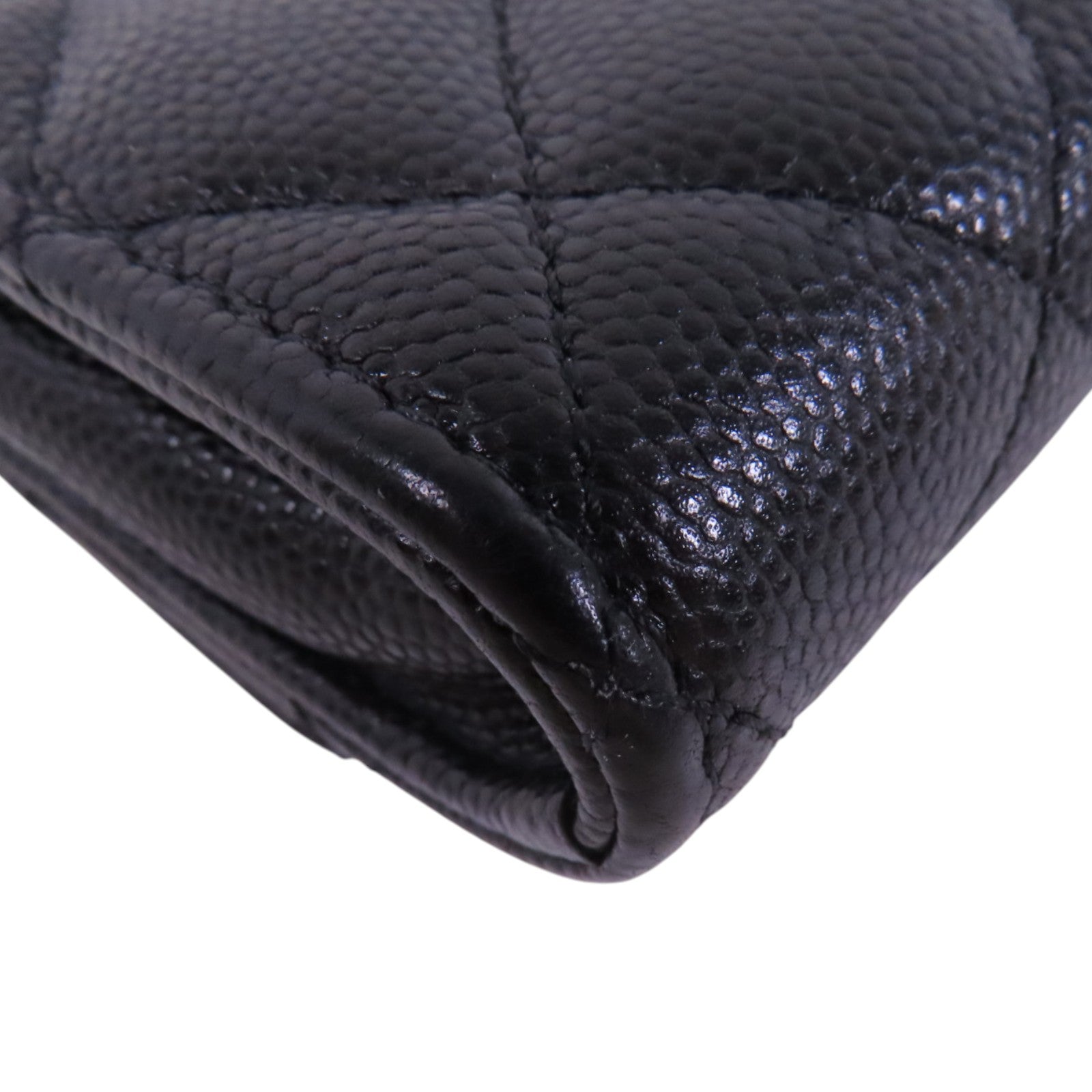 CHANEL 牛皮皮革Card Case金扣卡套