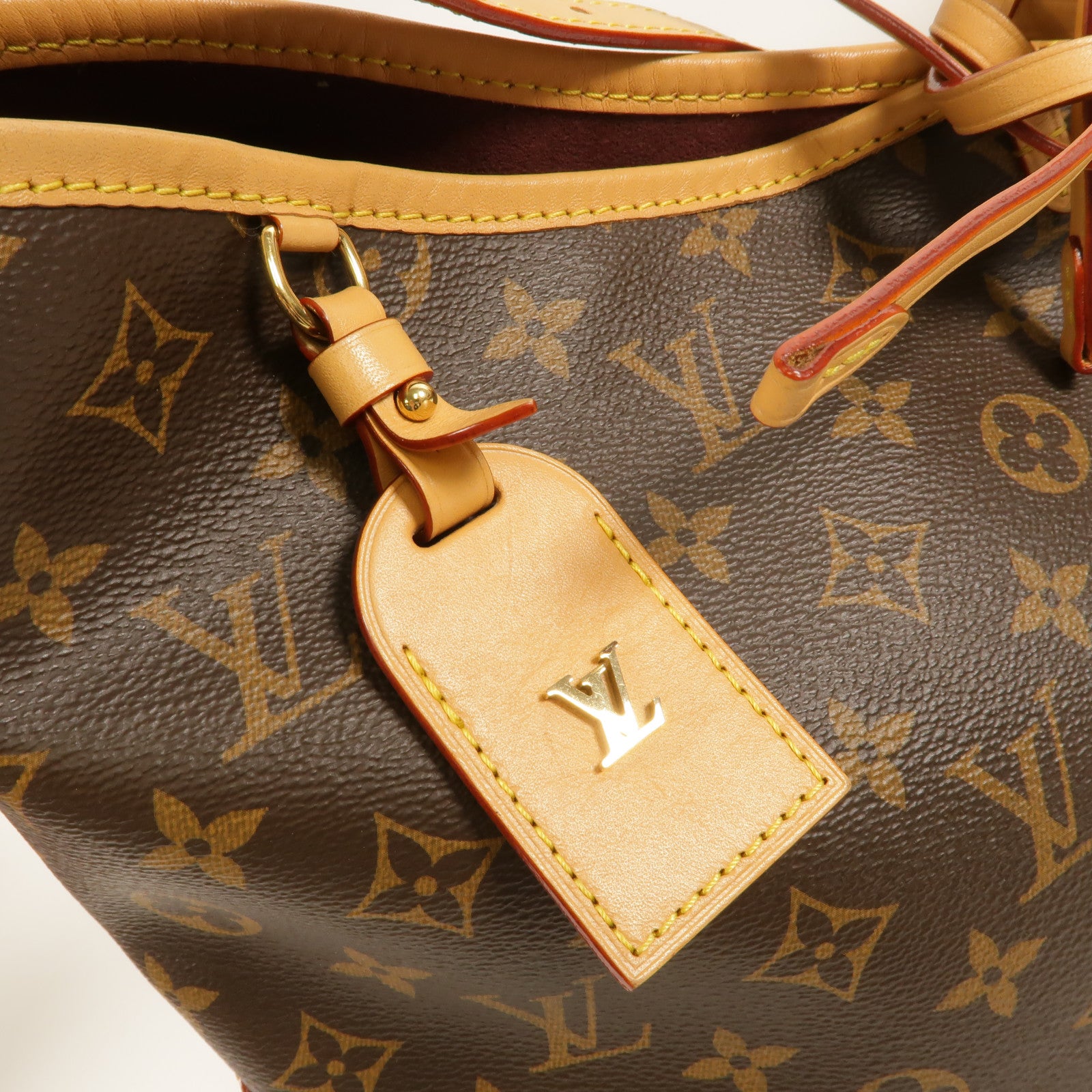 LOUIS VUITTON Monogram Carry All MM金扣肩背袋