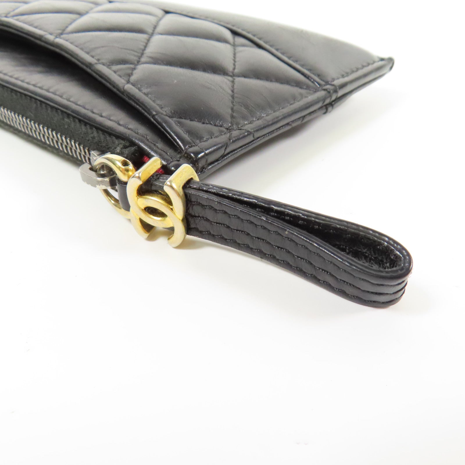 CHANEL【激減優惠】 牛皮皮革Long Wallet金扣長錢包