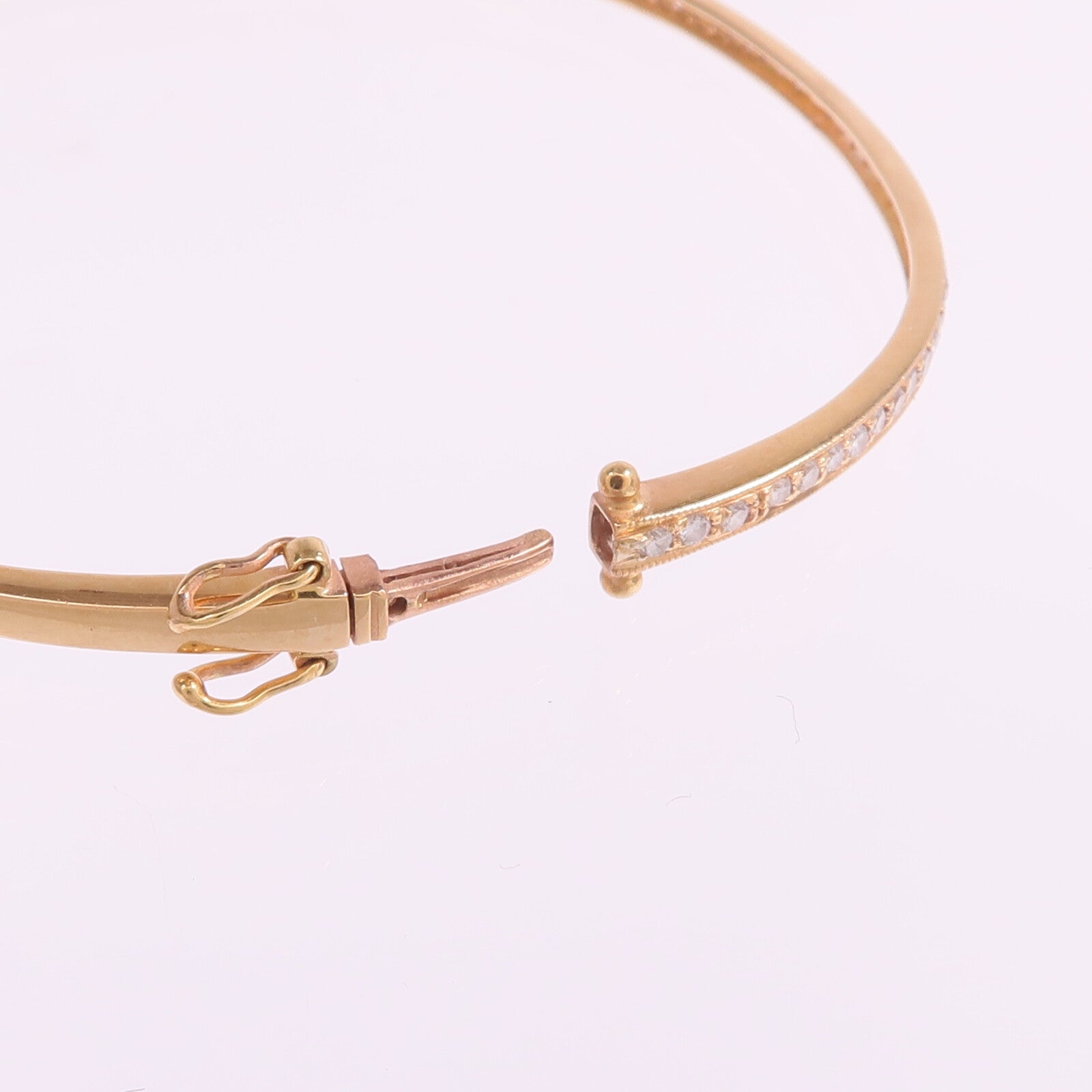 JEWELRY 18K玫瑰金Diamond Bangle Bracelet鑽石手鐲