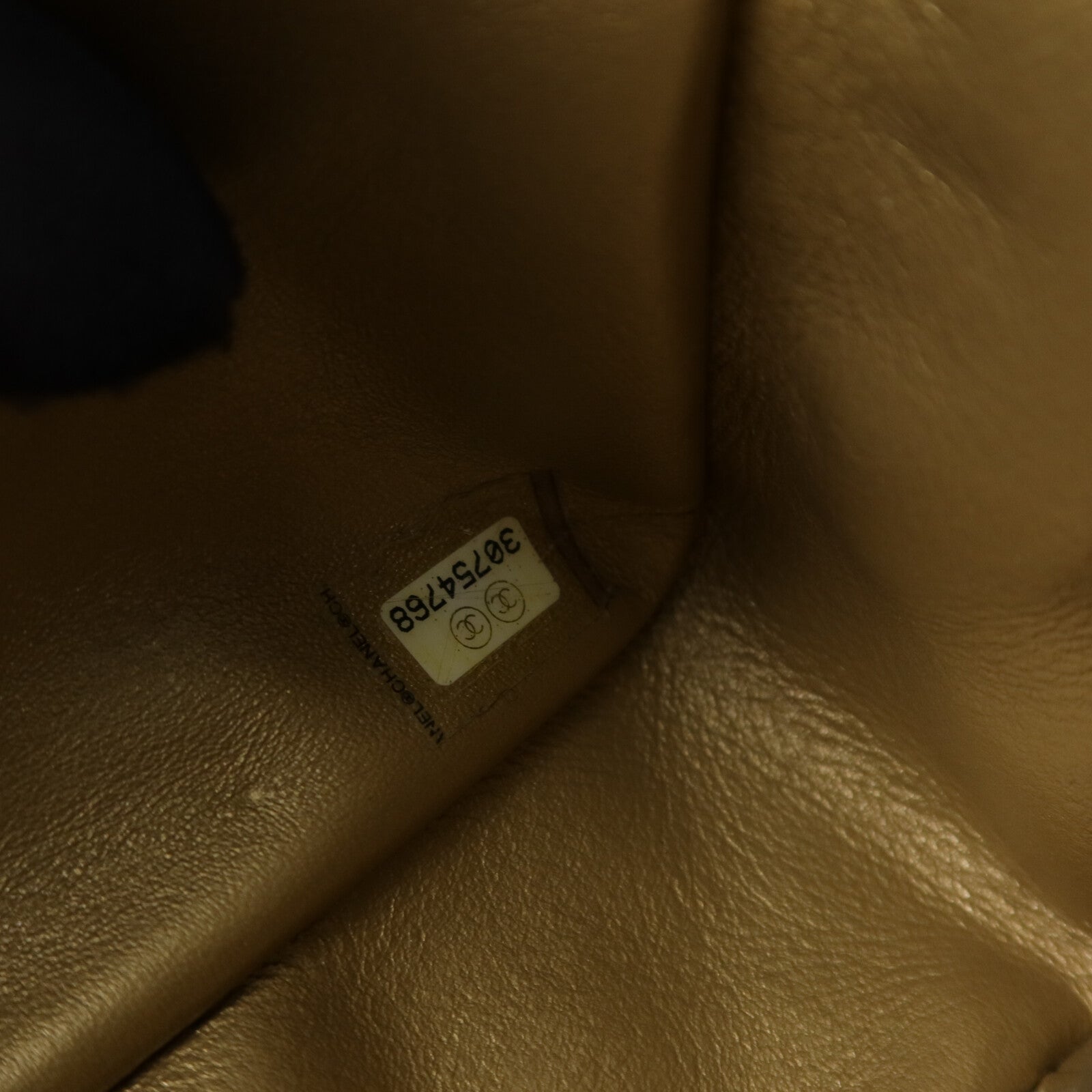 CHANEL 羊皮皮革Mini Classic 20 Gold Ball鏈帶肩背袋