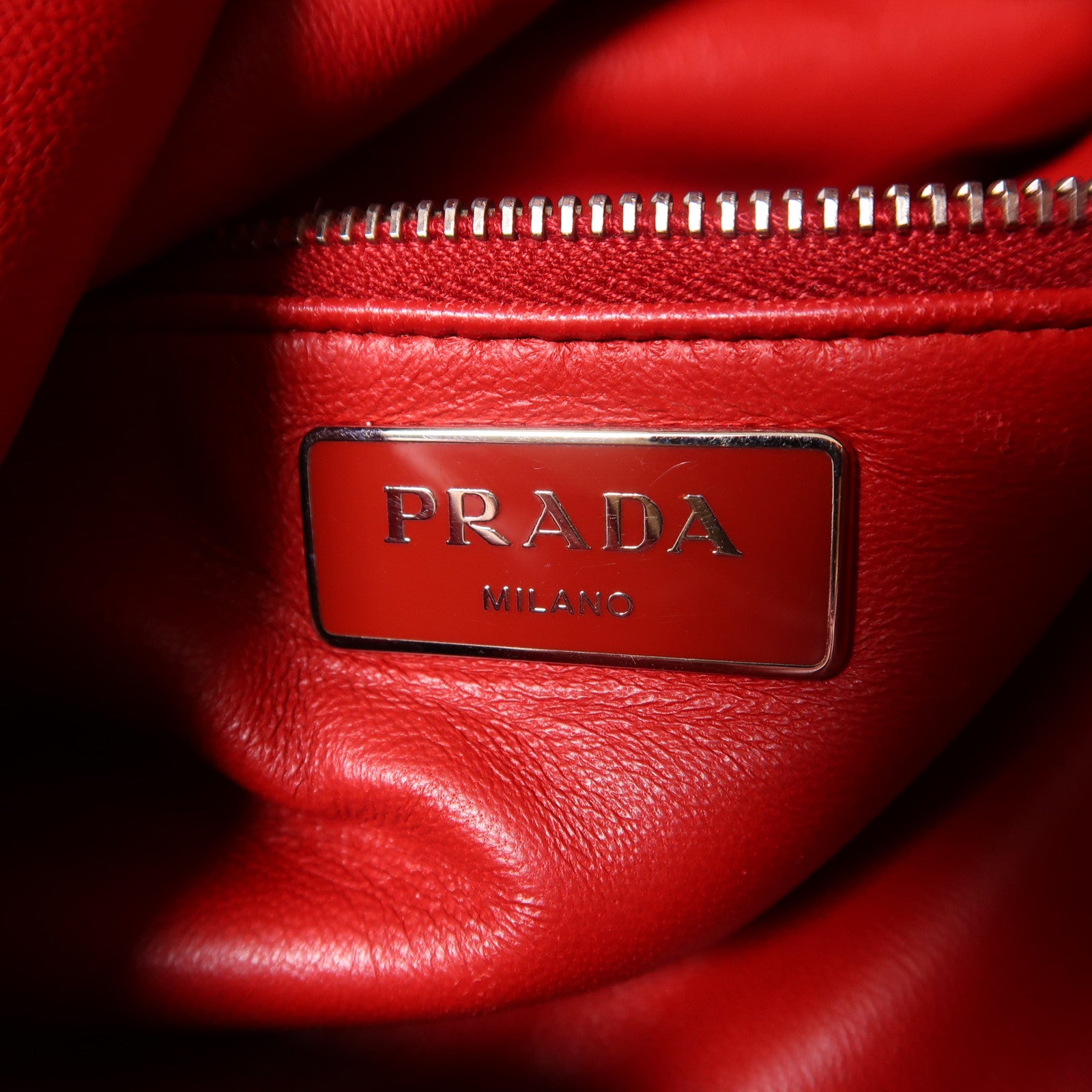 PRADA 牛皮皮革Clutch/Shoulder Bag銀扣手拿包/肩背袋