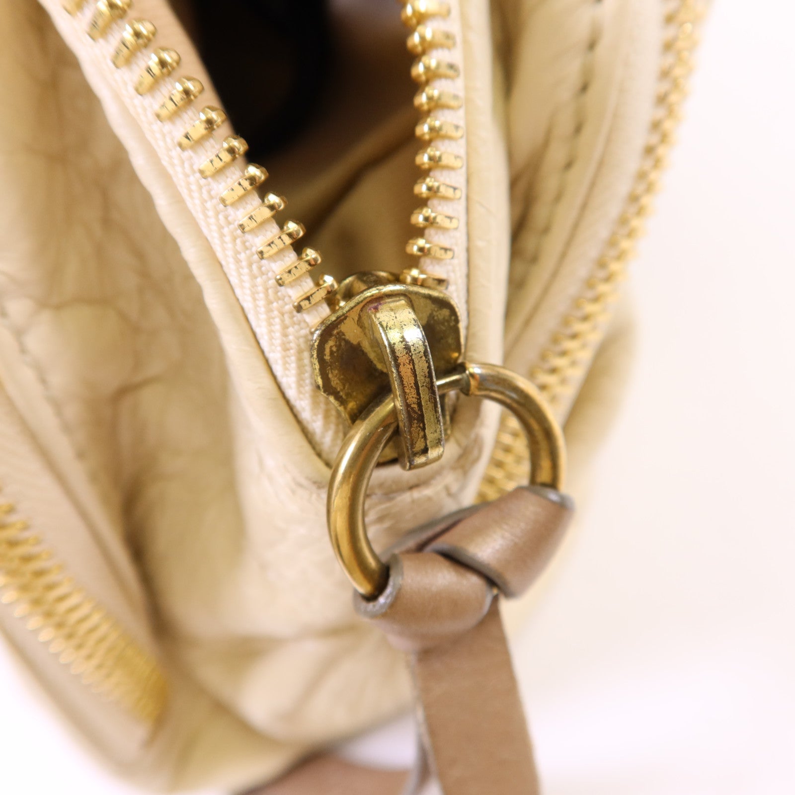 Chloe 牛皮皮革Handbag金扣手挽袋