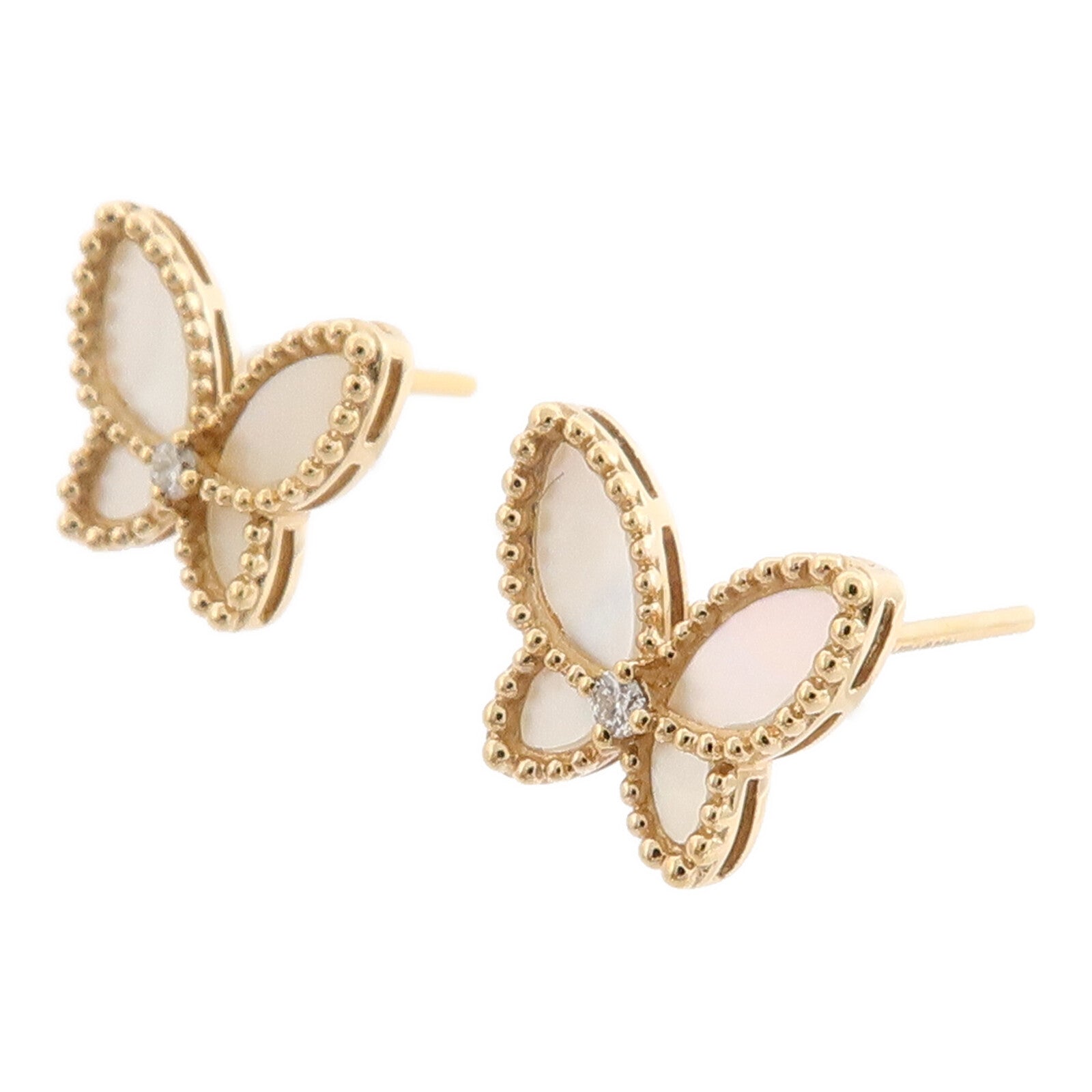 JEWELRY 18K玫瑰金/珍珠母Diamond Earring耳環