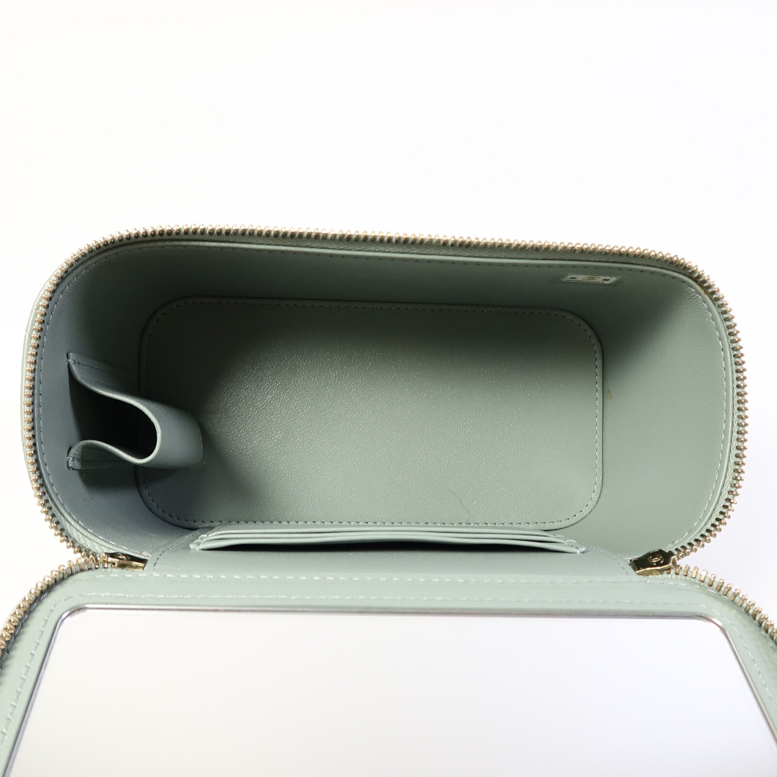 CHANEL 羊皮皮革Vanity Case鏈帶肩背袋