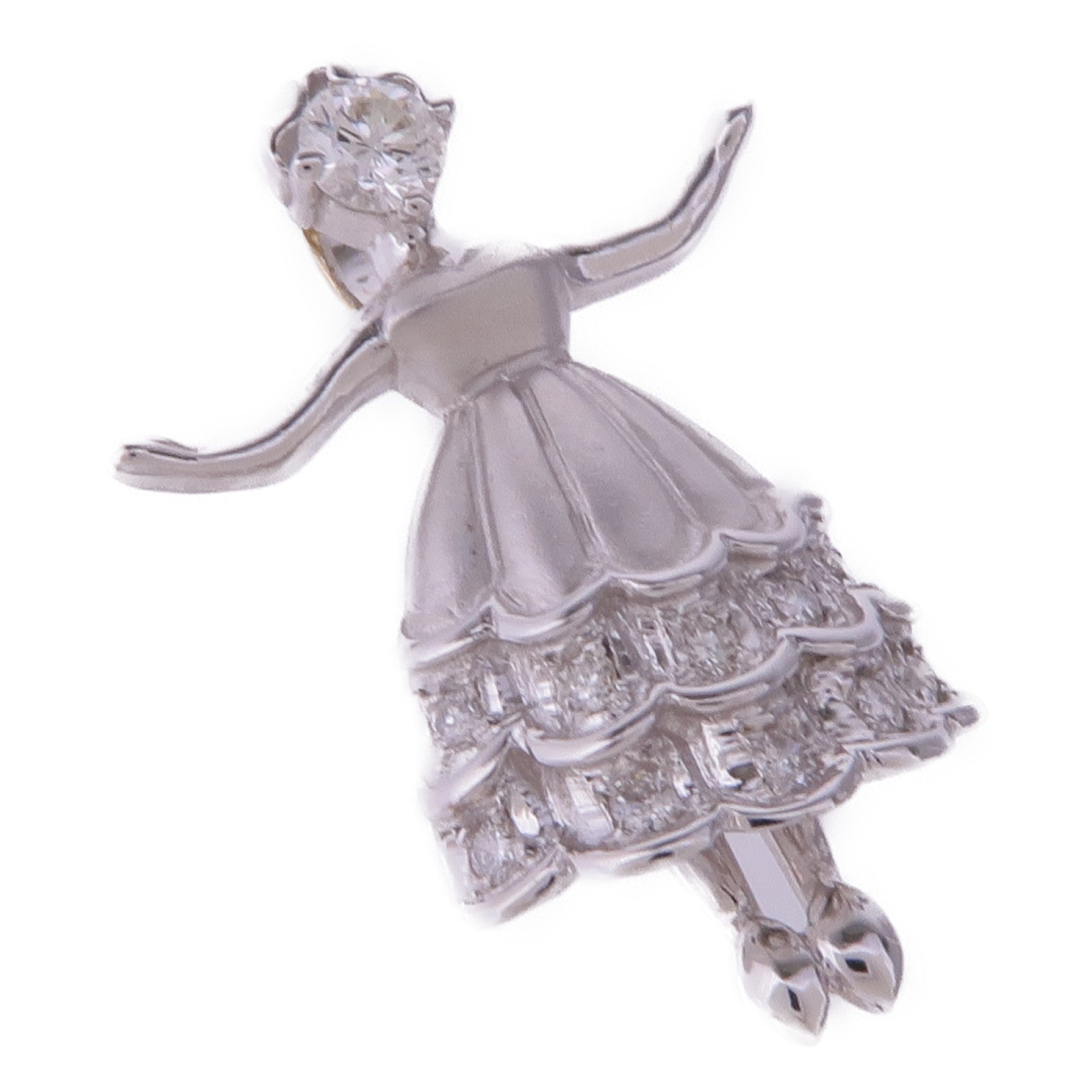 JEWELRY 18K白金Diamond Pendant Top鑽石吊墜