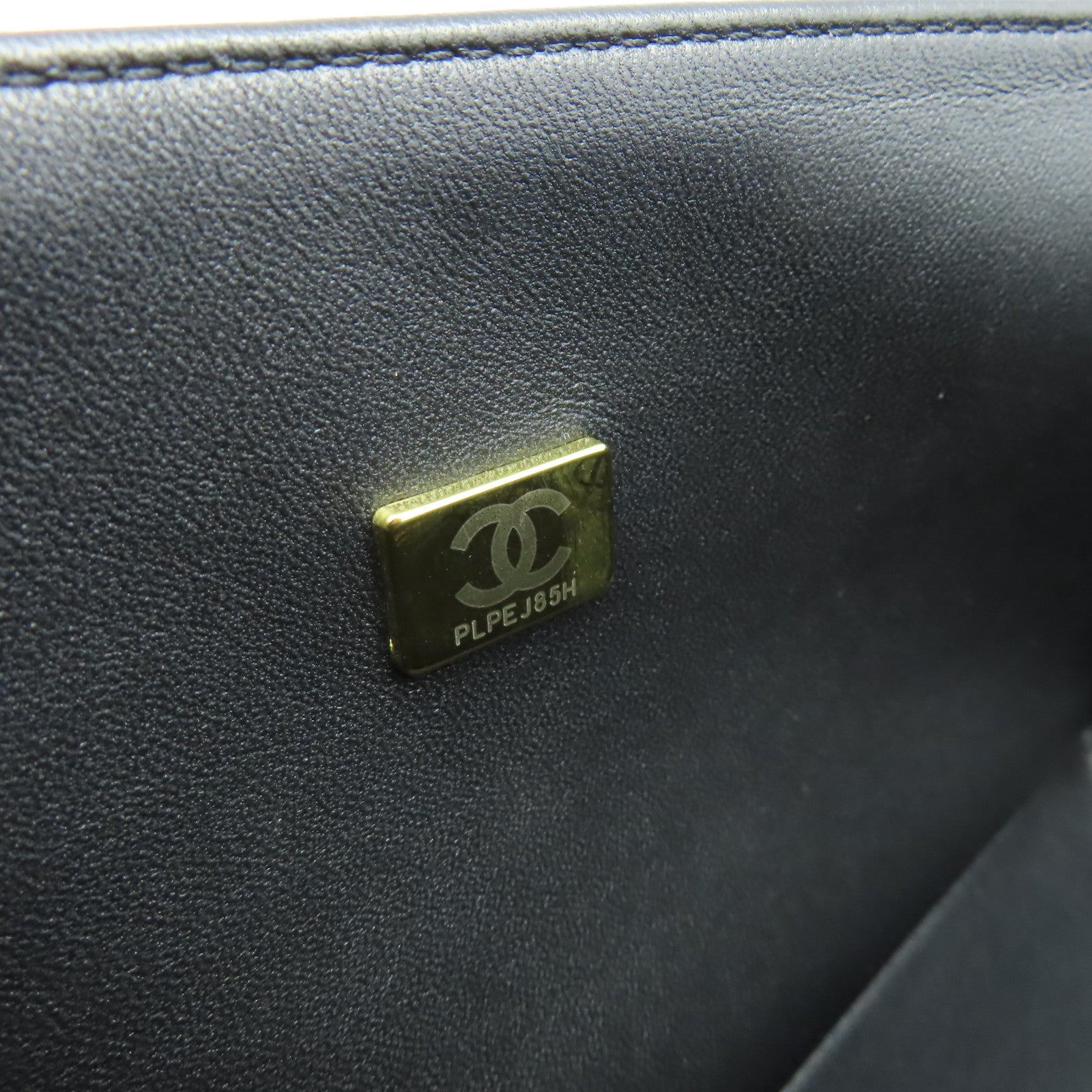 CHANEL **【激減優惠】斜紋Caviar皮革Boy Chanel 25 Chain Shoulder Bag金扣鏈帶肩背袋黑色