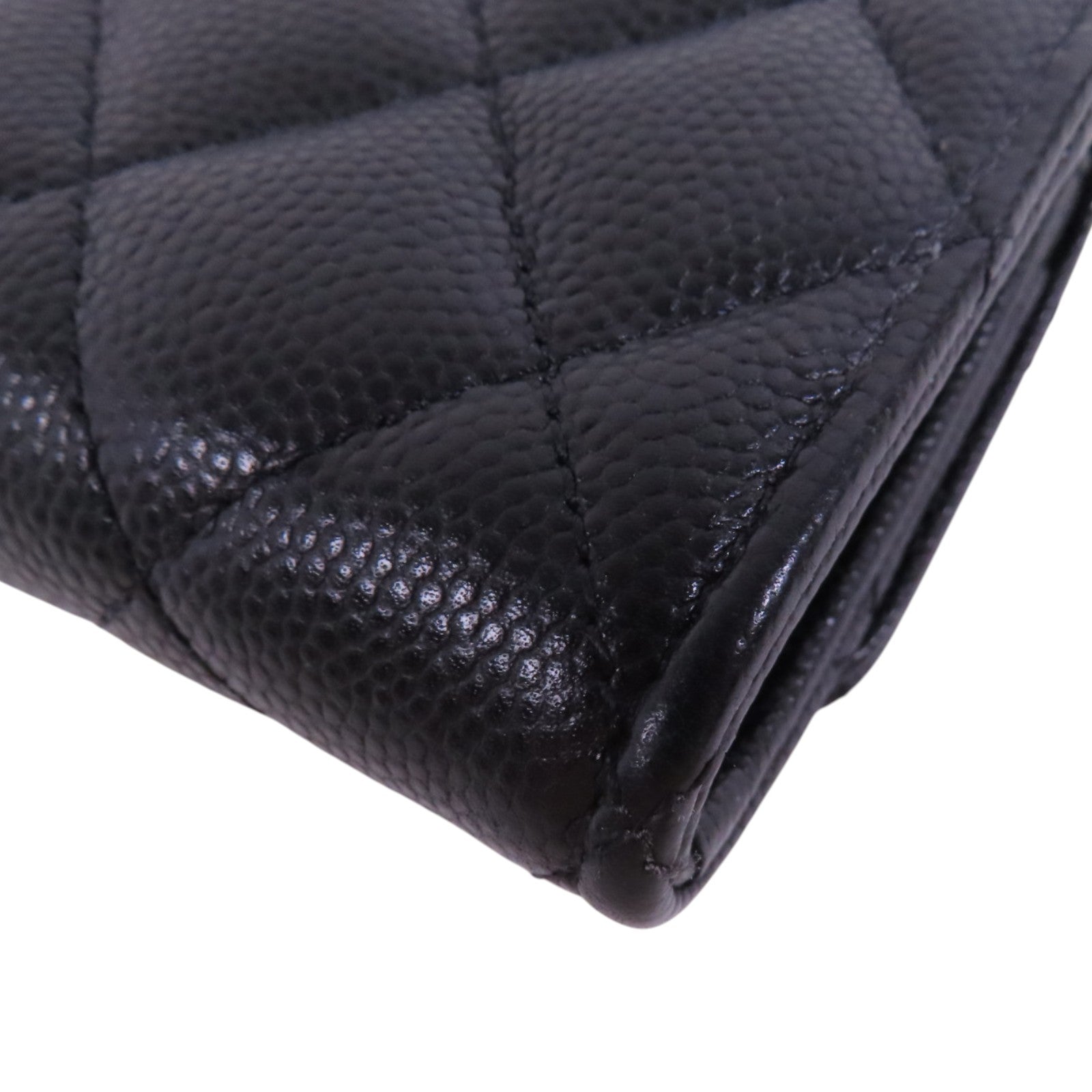 CHANEL 牛皮皮革Card Case金扣卡套