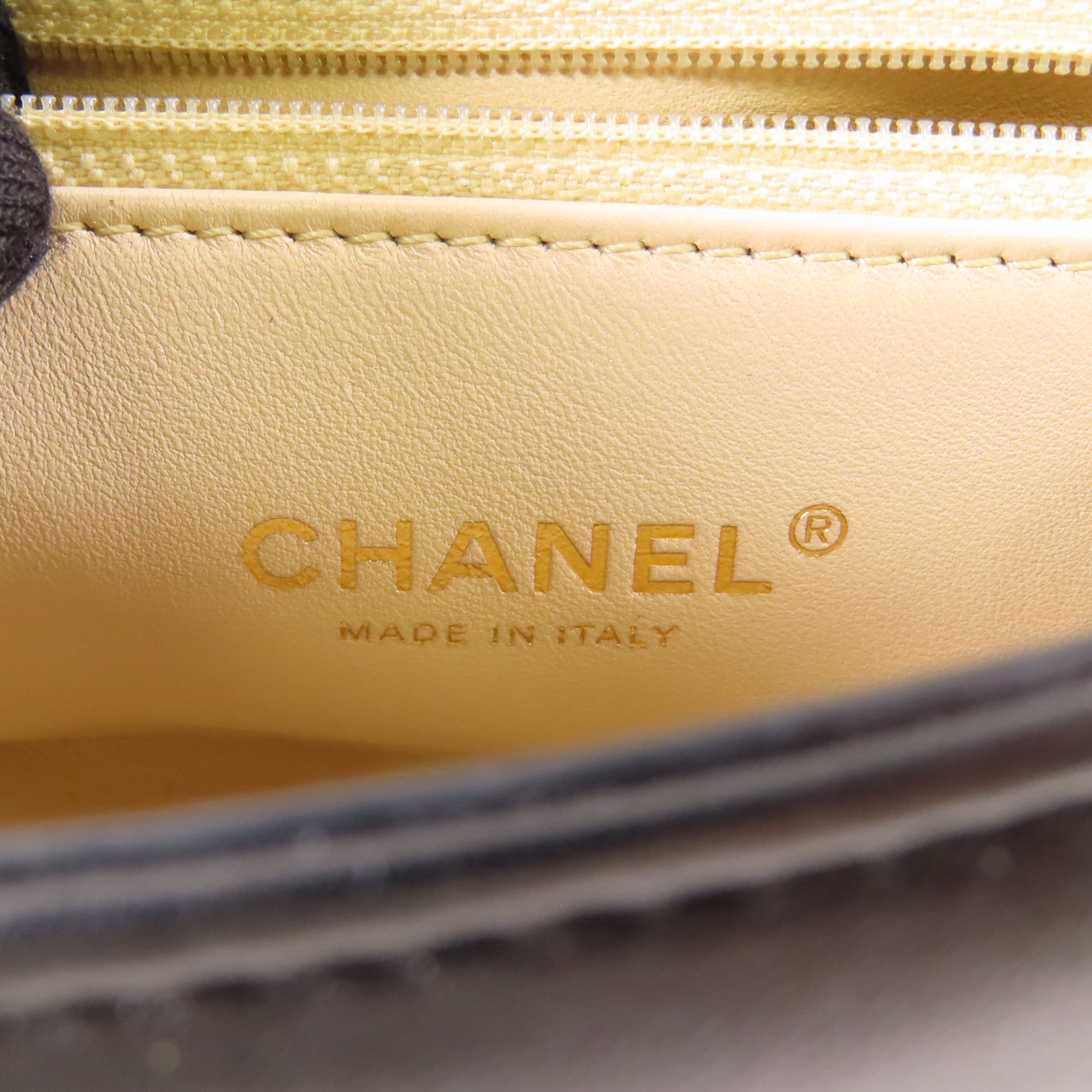 CHANEL 羊皮皮革2 Way Shoulder金扣手挽肩背兩用袋