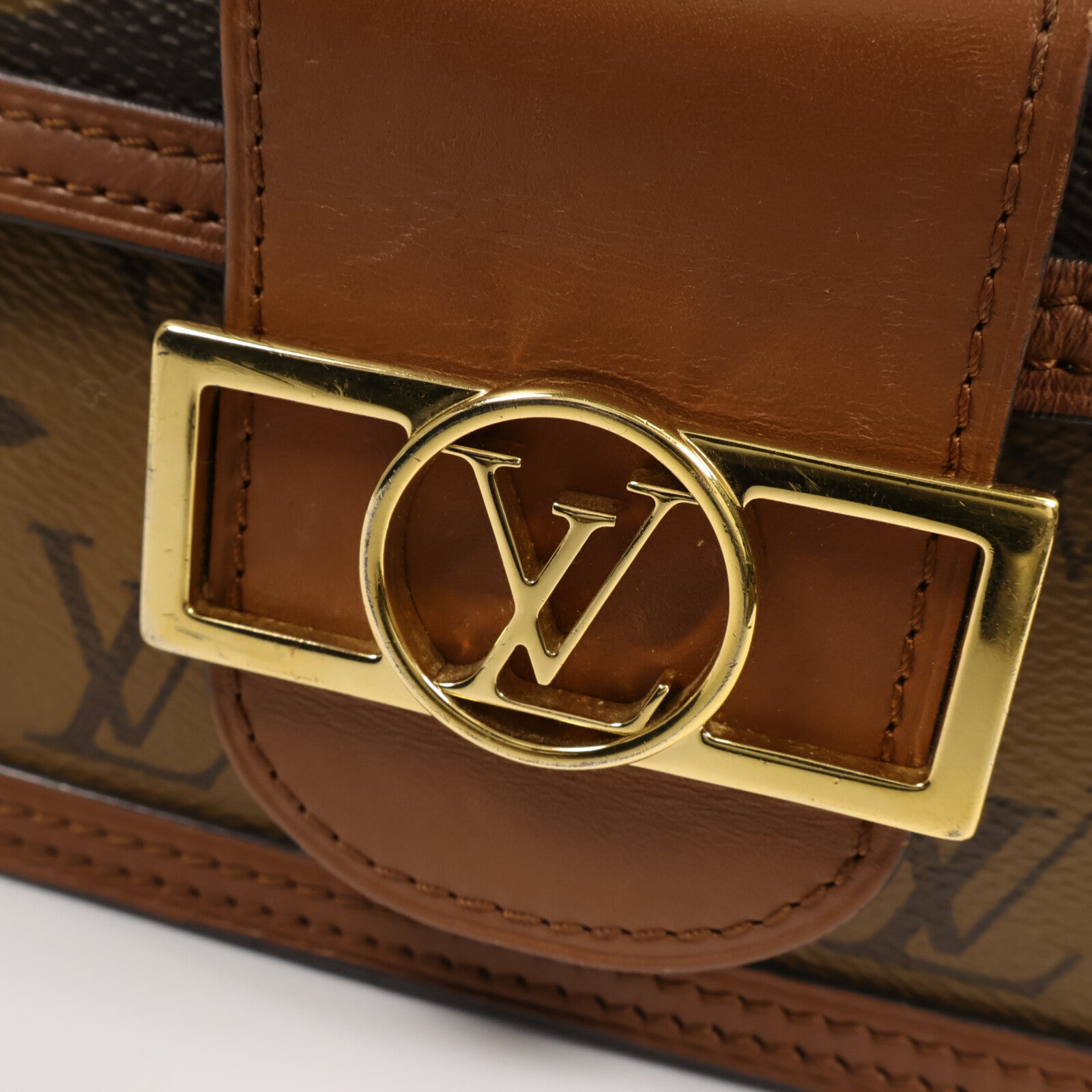 LOUIS VUITTON Monogram Reverse Mini Dauphine肩背袋