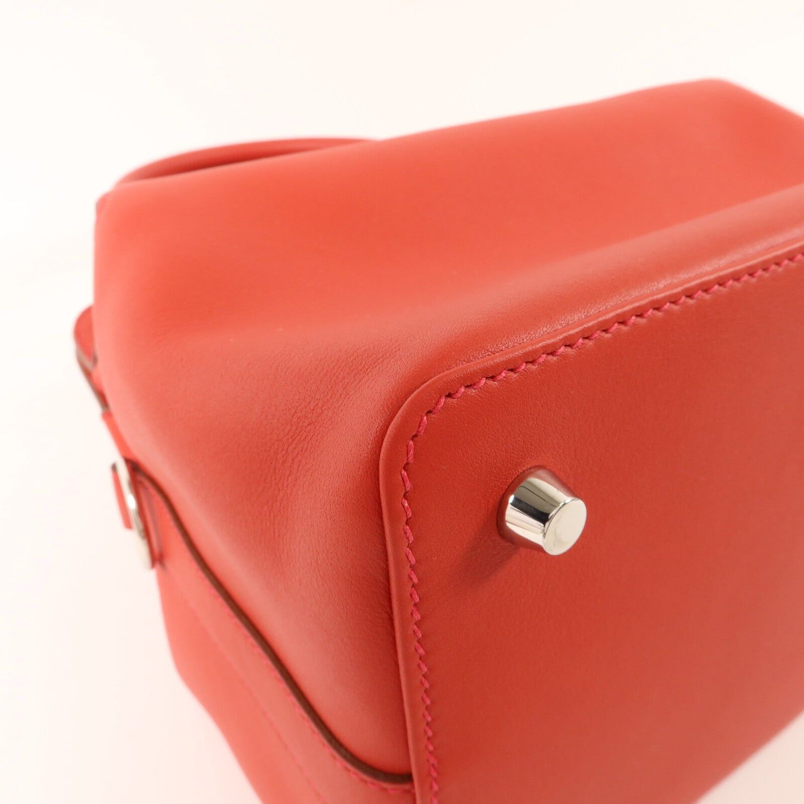 HERMES Swift皮革Tool Box 20手挽肩背兩用袋Vermillion