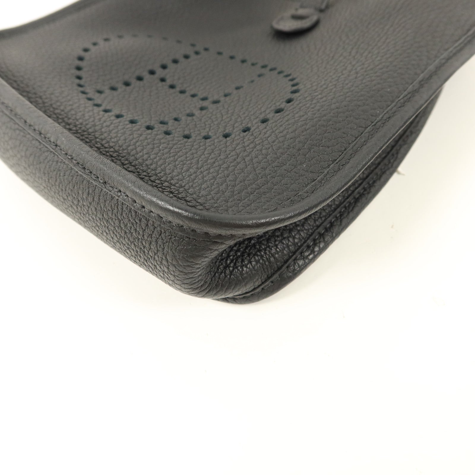 HERMES Clemence皮革Evelyne TPM肩背袋Noir