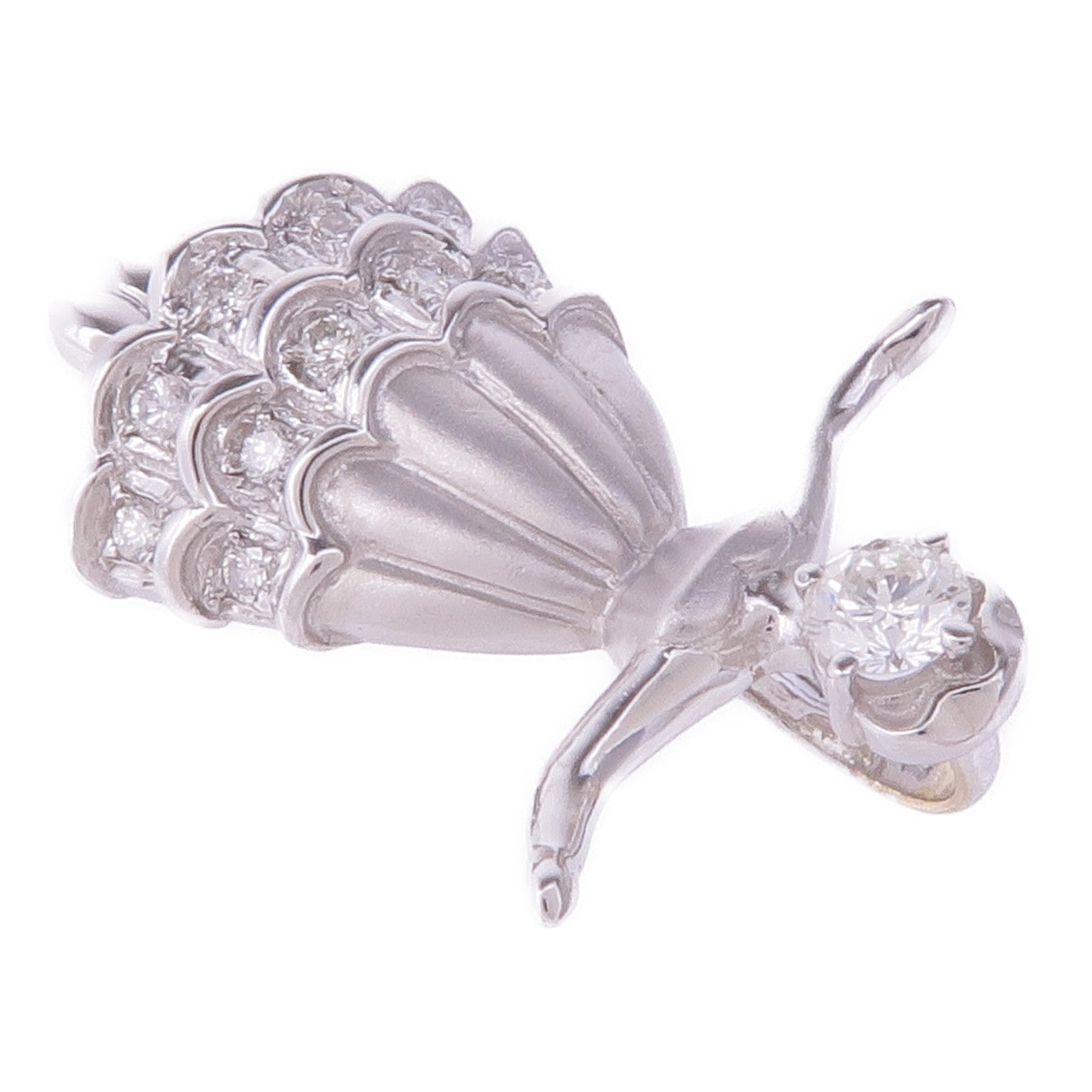 JEWELRY 18K白金Diamond Pendant Top鑽石吊墜