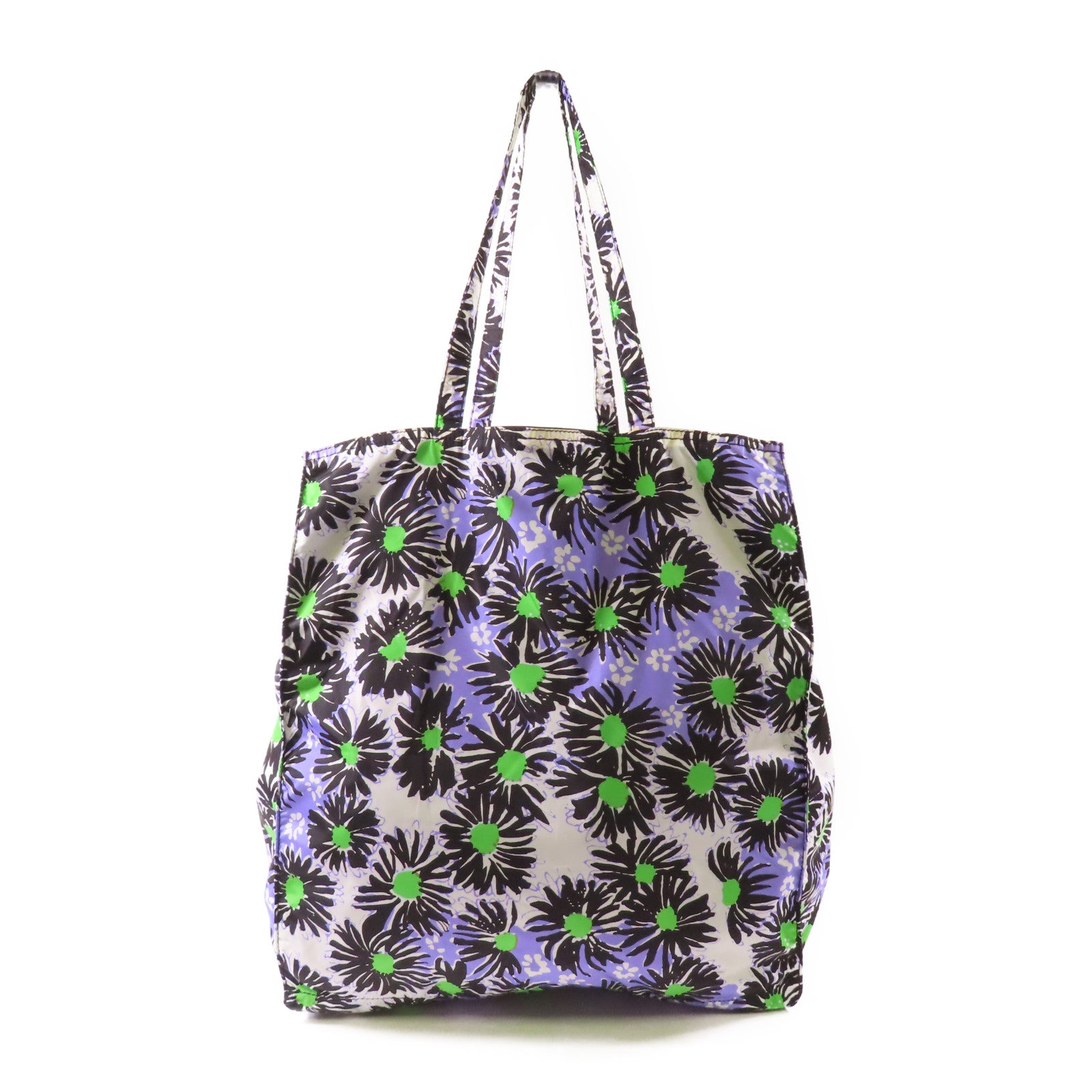 PRADA 尼龍Tote Bag銀扣肩背袋