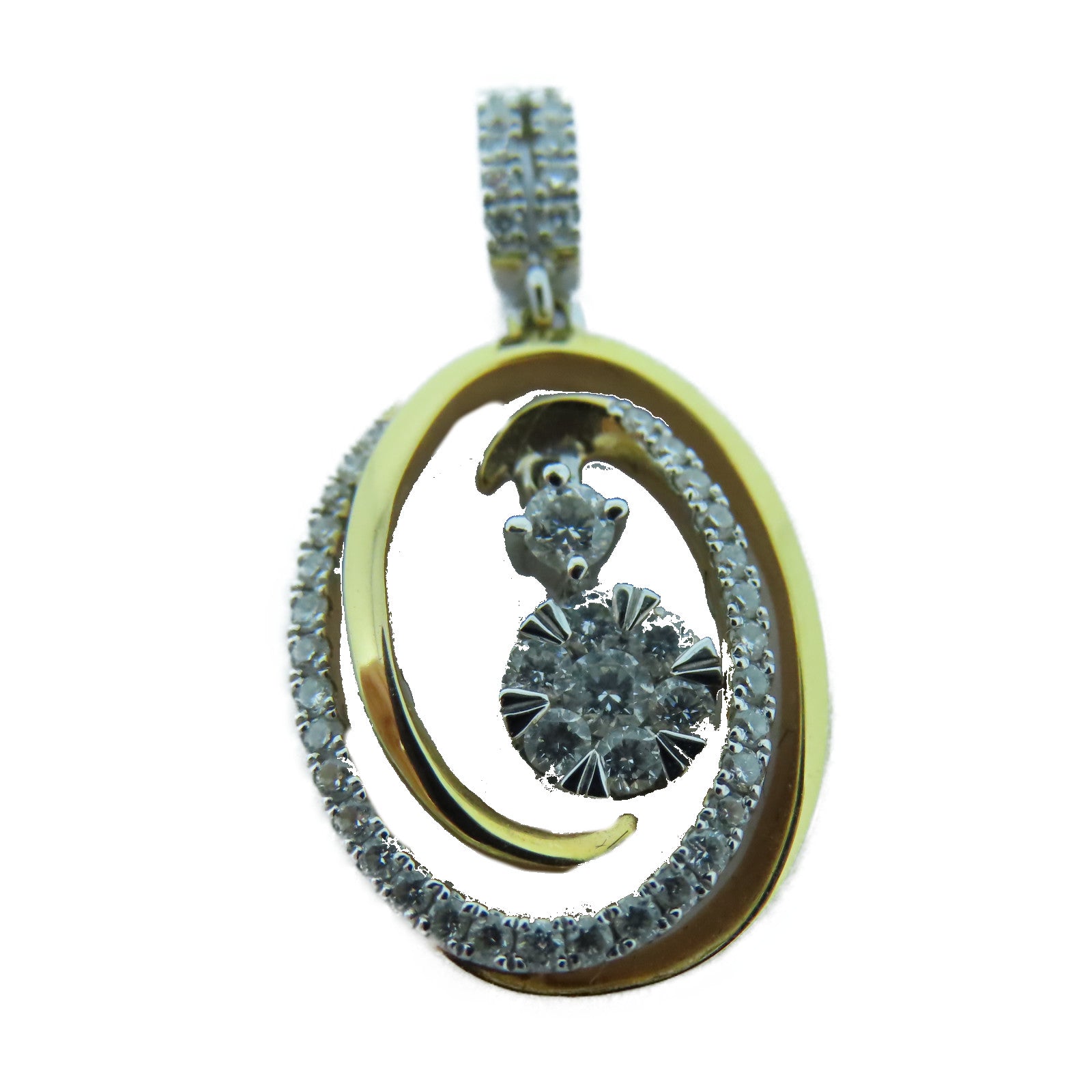JEWELRY 【激減優惠】18K黃金Diamond Pendant 0.29ct鑽石吊墜
