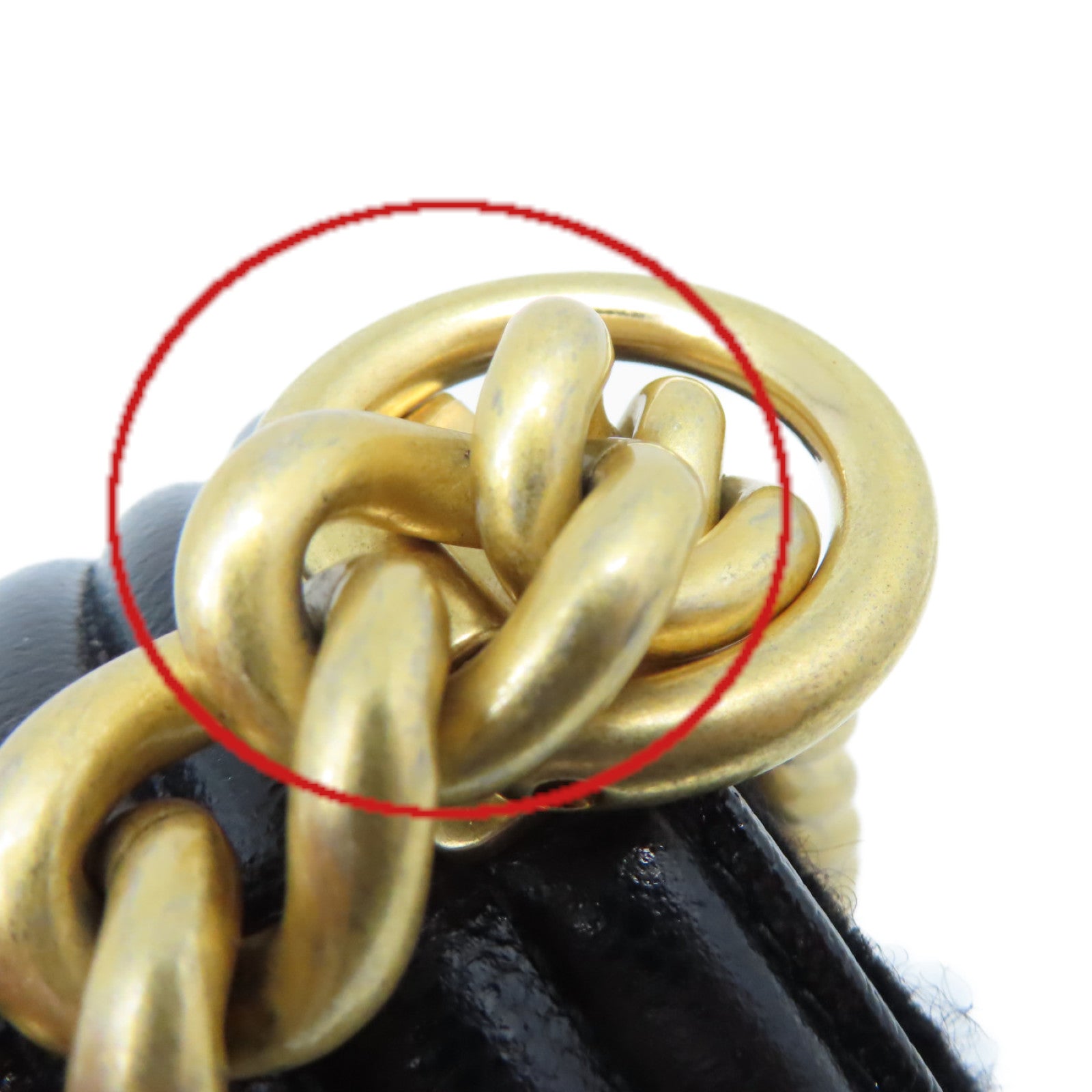 CHANEL **【激減優惠】斜紋Caviar皮革Boy Chanel 25 Chain Shoulder Bag金扣鏈帶肩背袋黑色