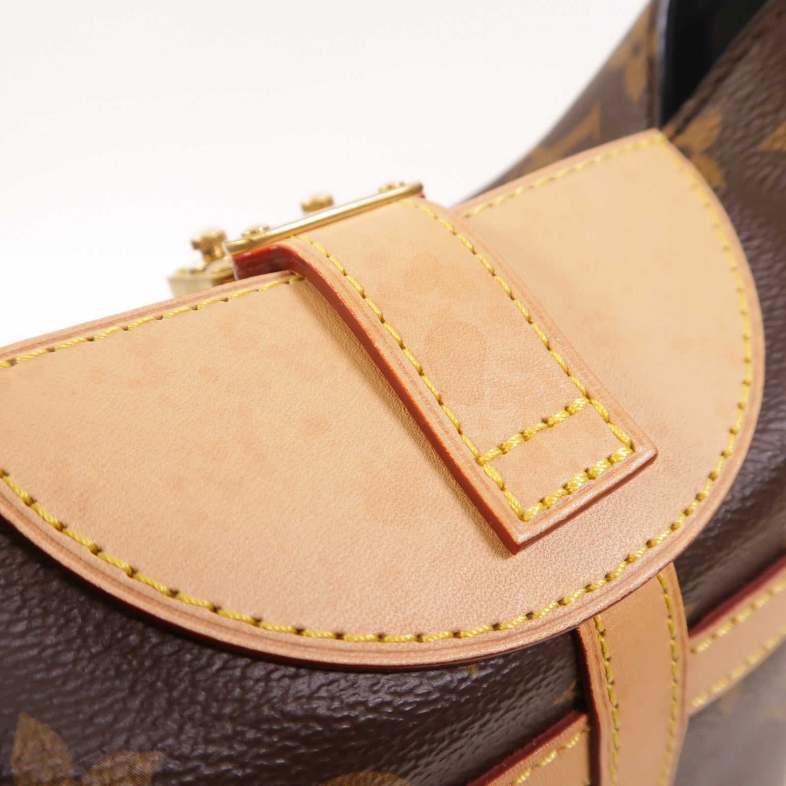 LOUIS VUITTON Monogram Duffle金扣手挽肩背兩用袋棕色