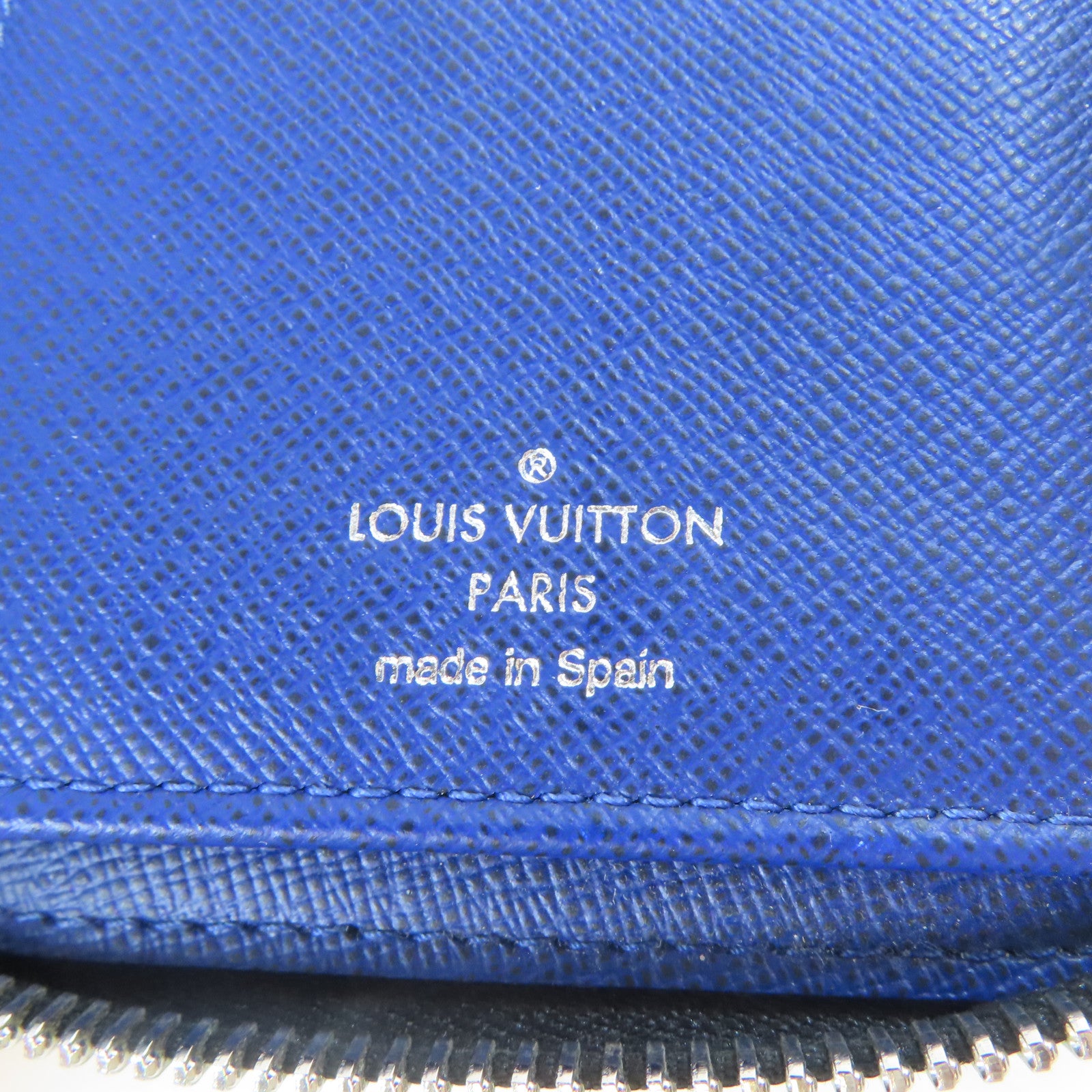 LOUIS VUITTON 【激減優惠】Taiga Long Wallet銀扣長錢包藍色