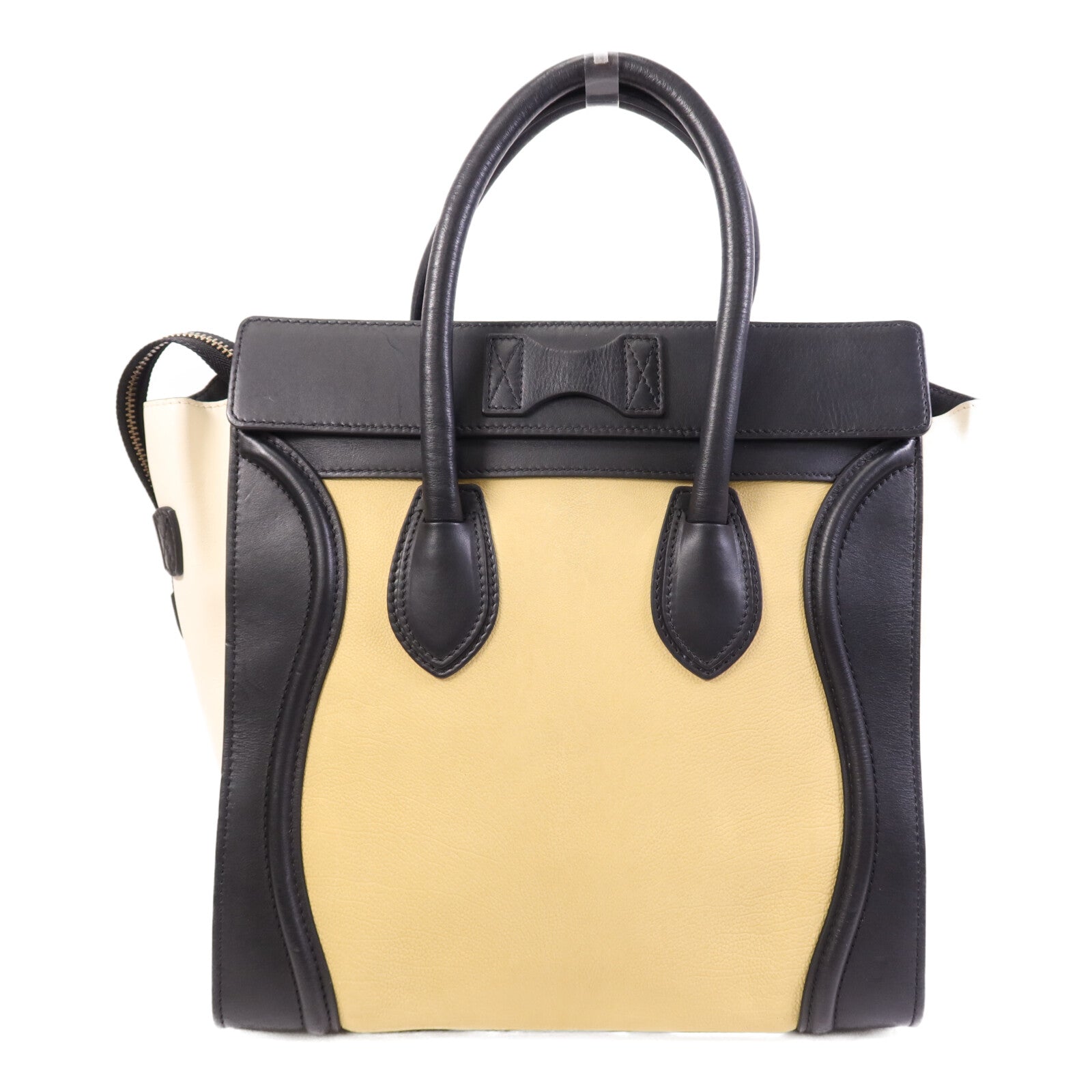 CELINE 牛皮皮革Mini Luggage金扣手挽袋
